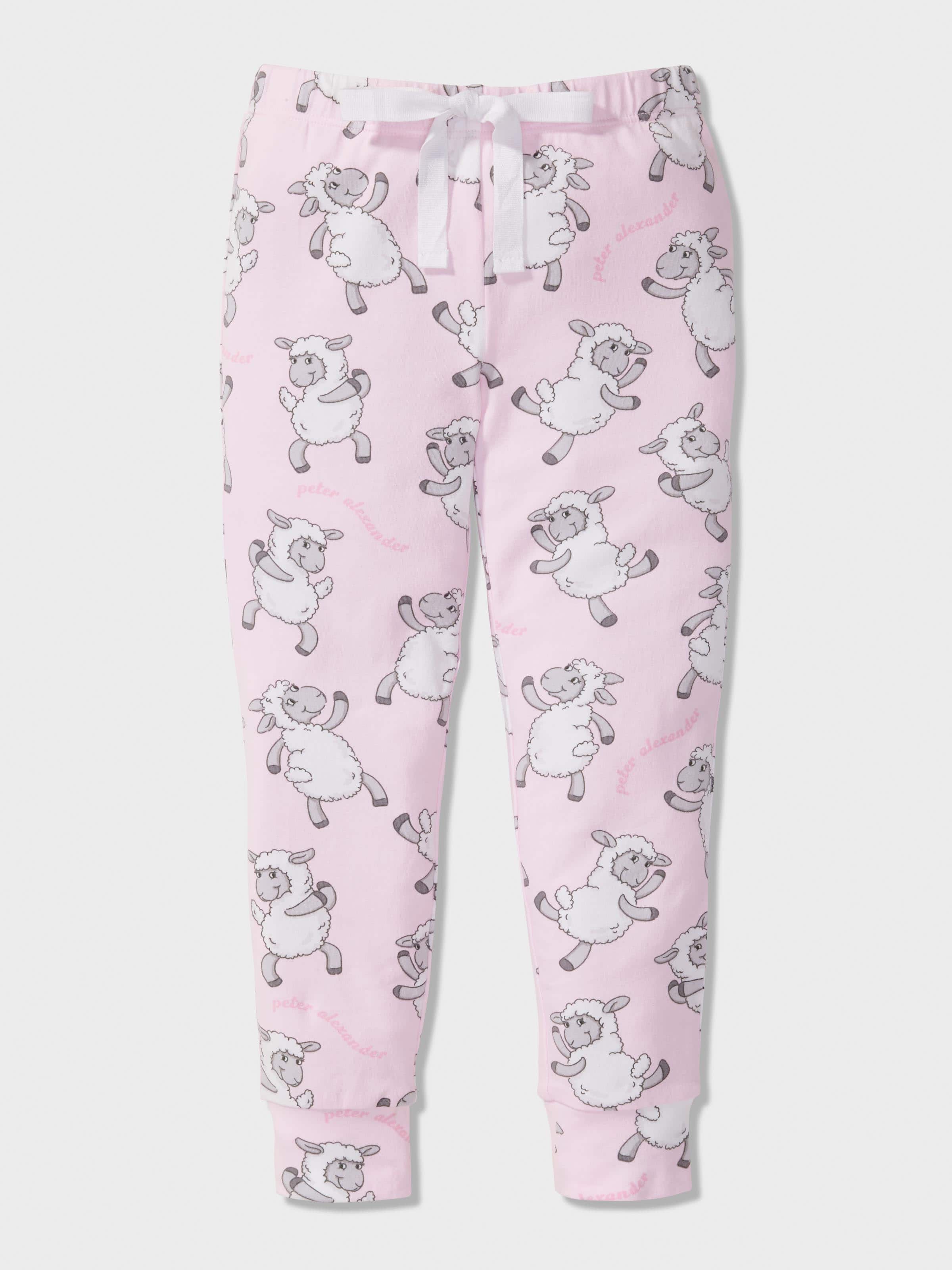 Jnr Girls Dancing Sheep Long Pj Set