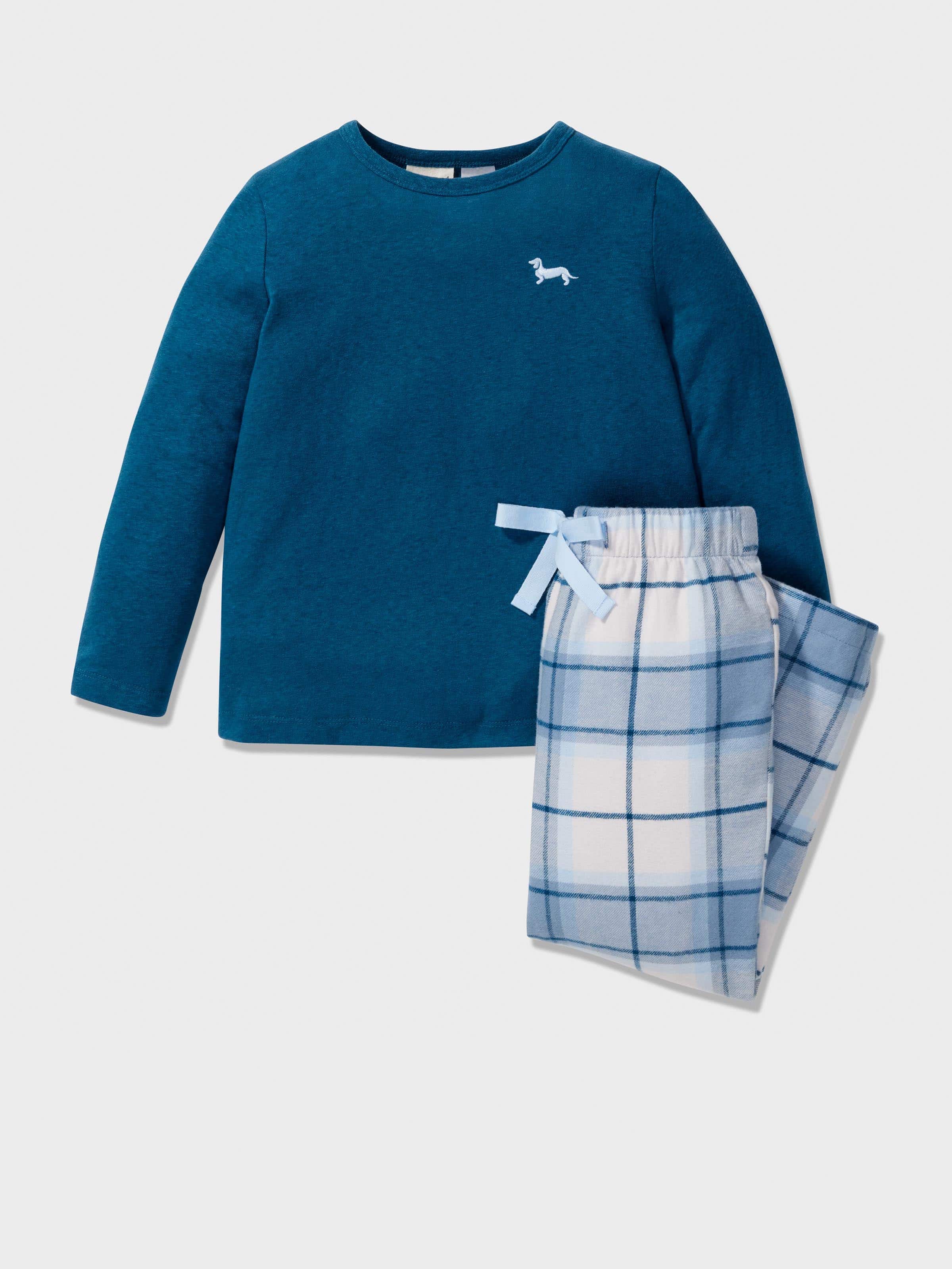 Jnr Boys Check Pj Set
