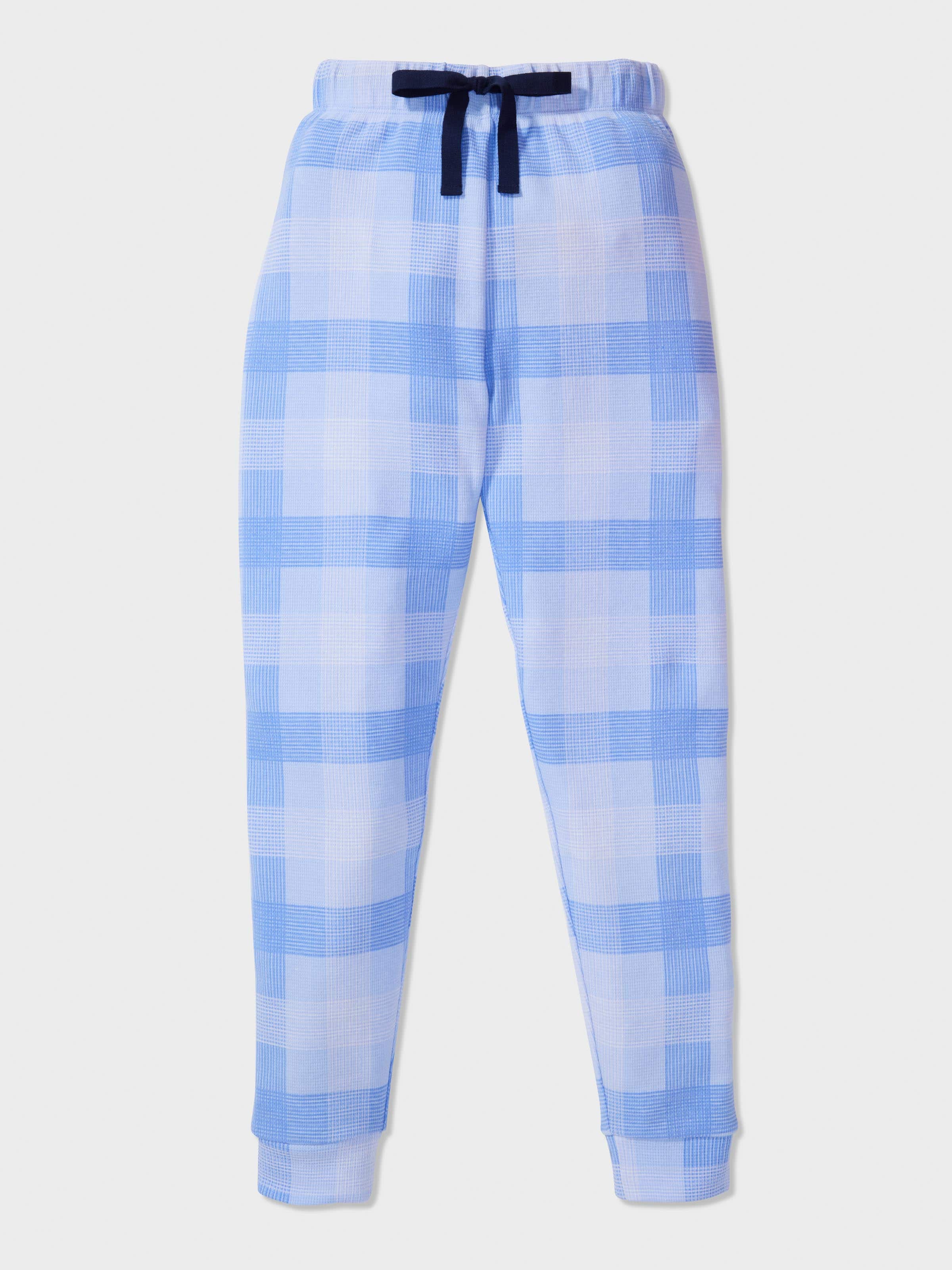 Boys Waffle Check Pj Set