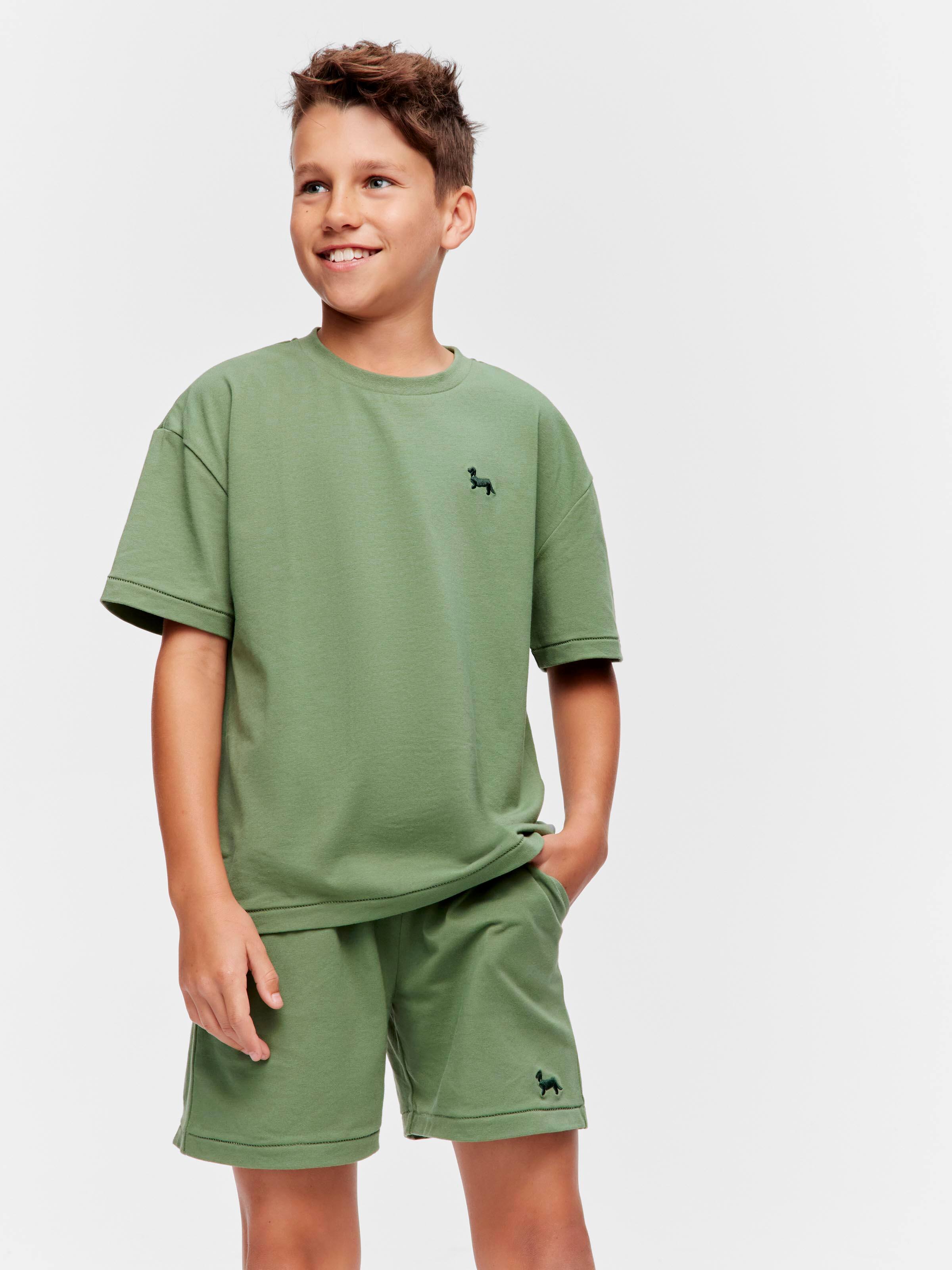 Boys Green Track Pj Set