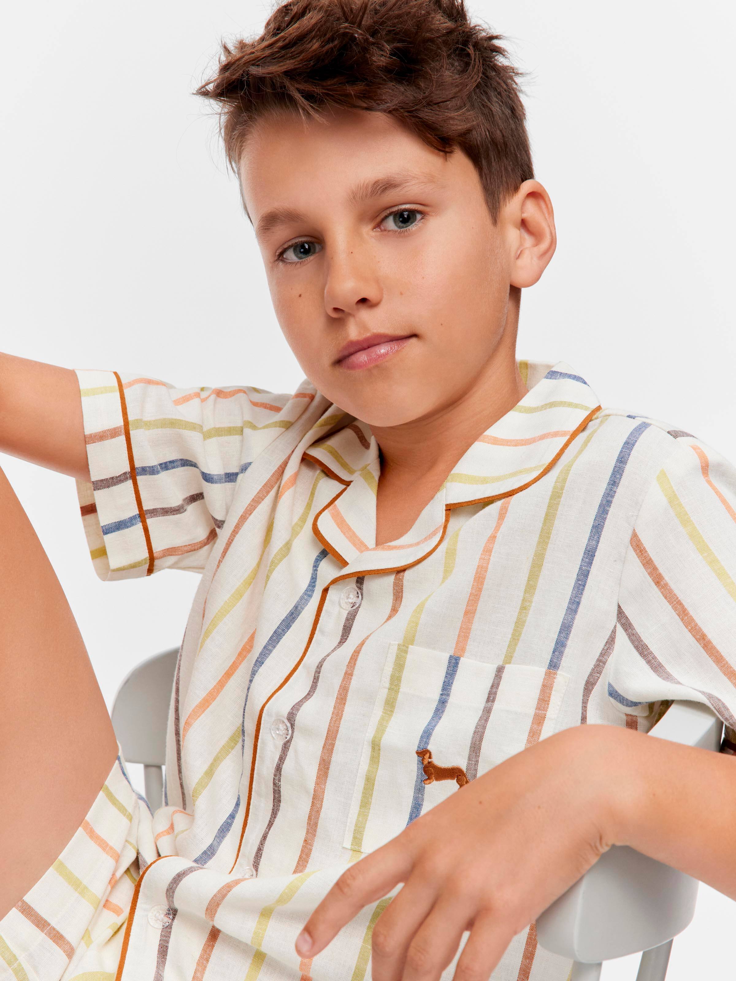 Boys Stripe Classic Pj Set