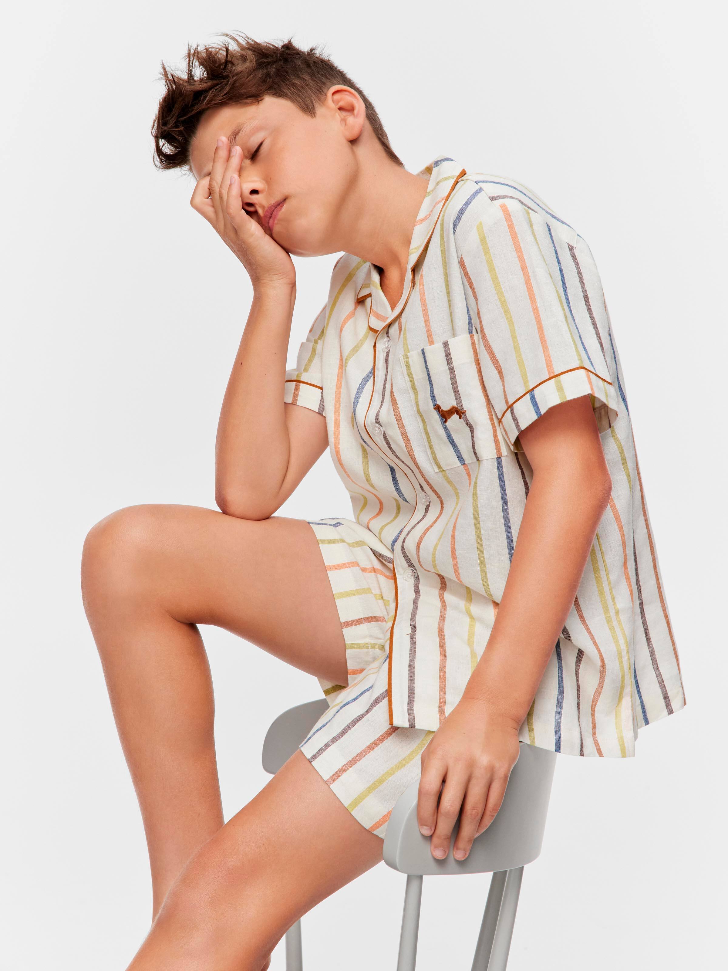 Boys Stripe Classic Pj Set