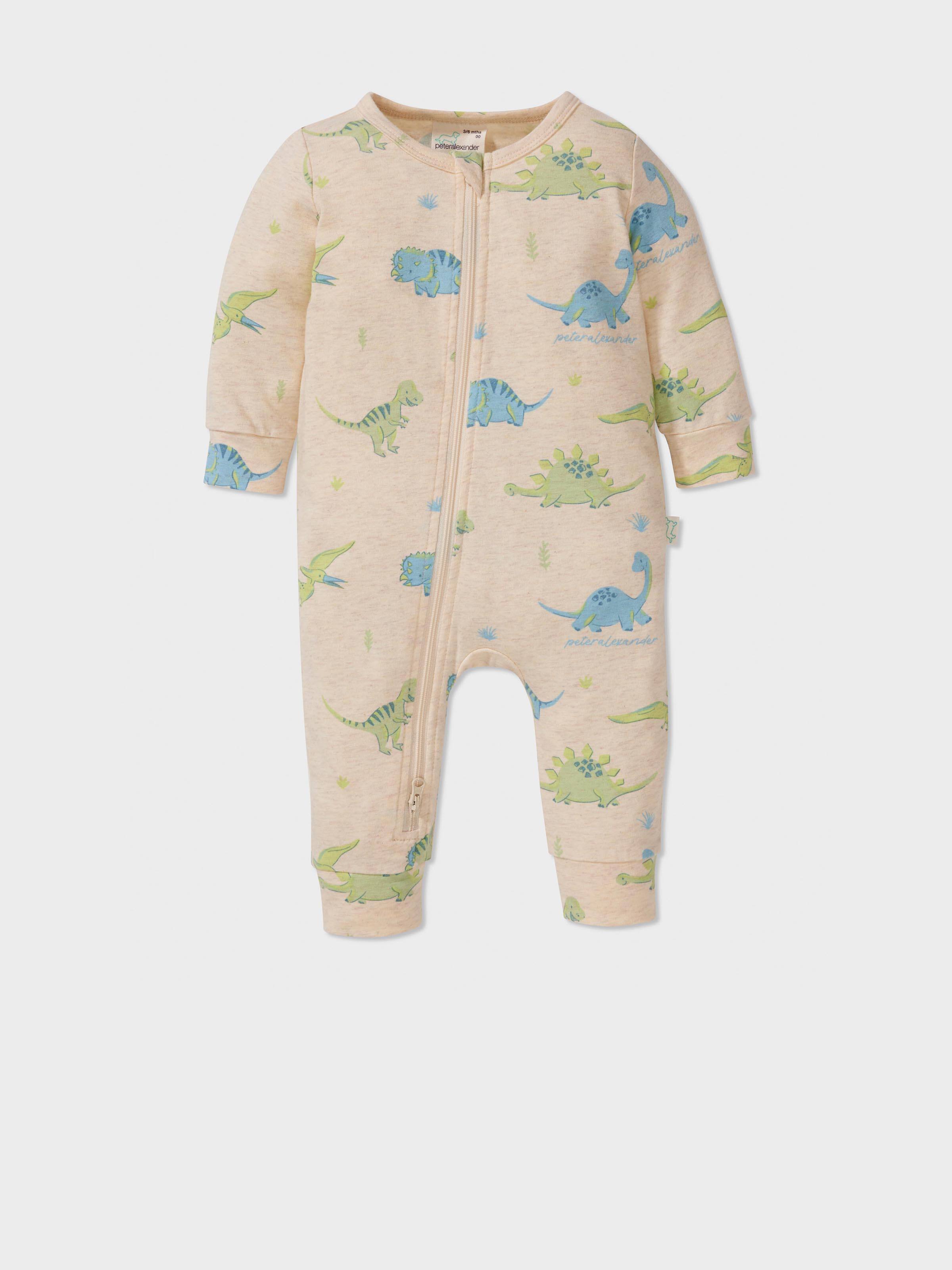 Baby Boys Organic Dino Onesie