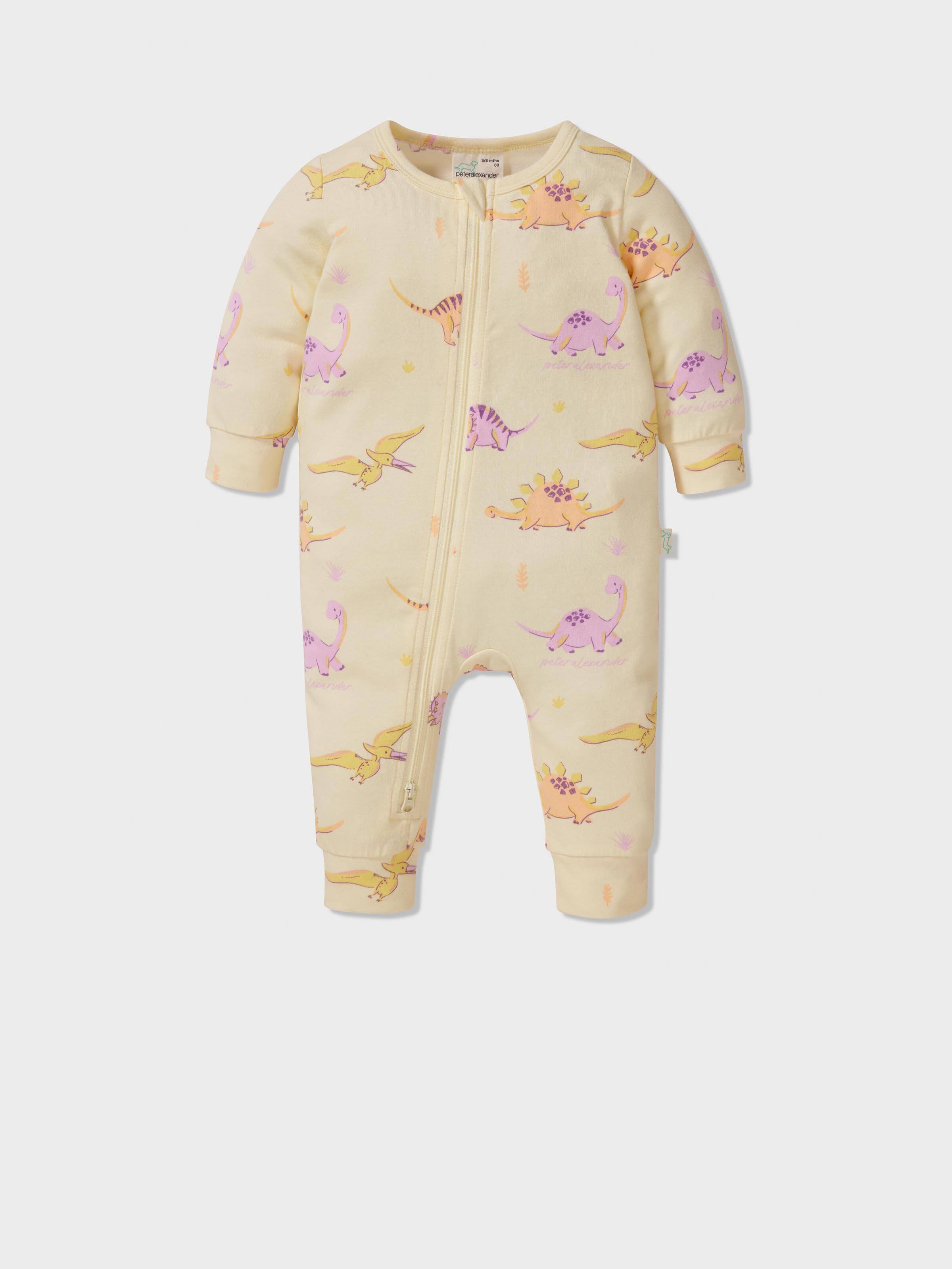 Baby Girls Organic Dino Onesie