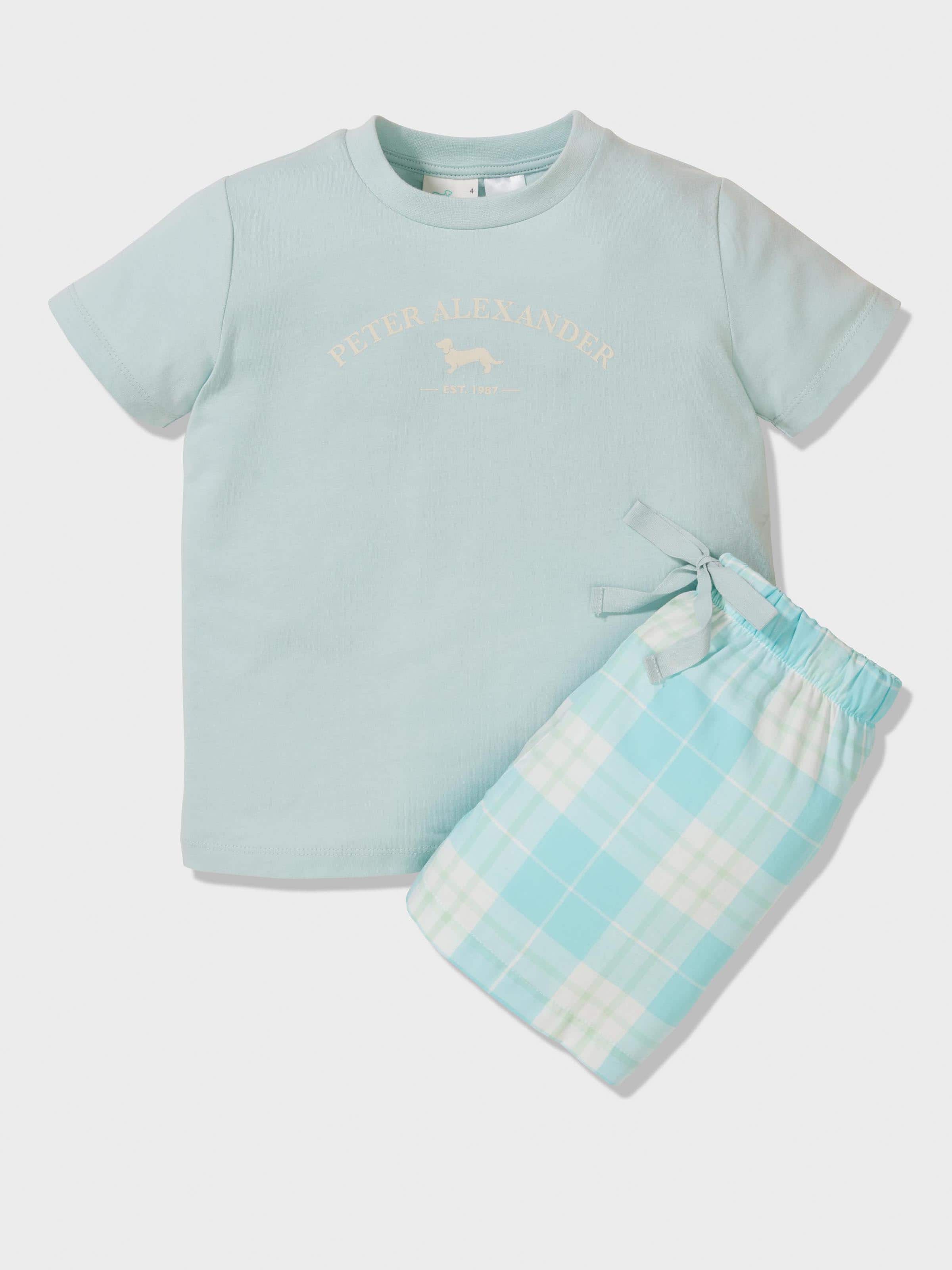 Boys Light Check Pj Set