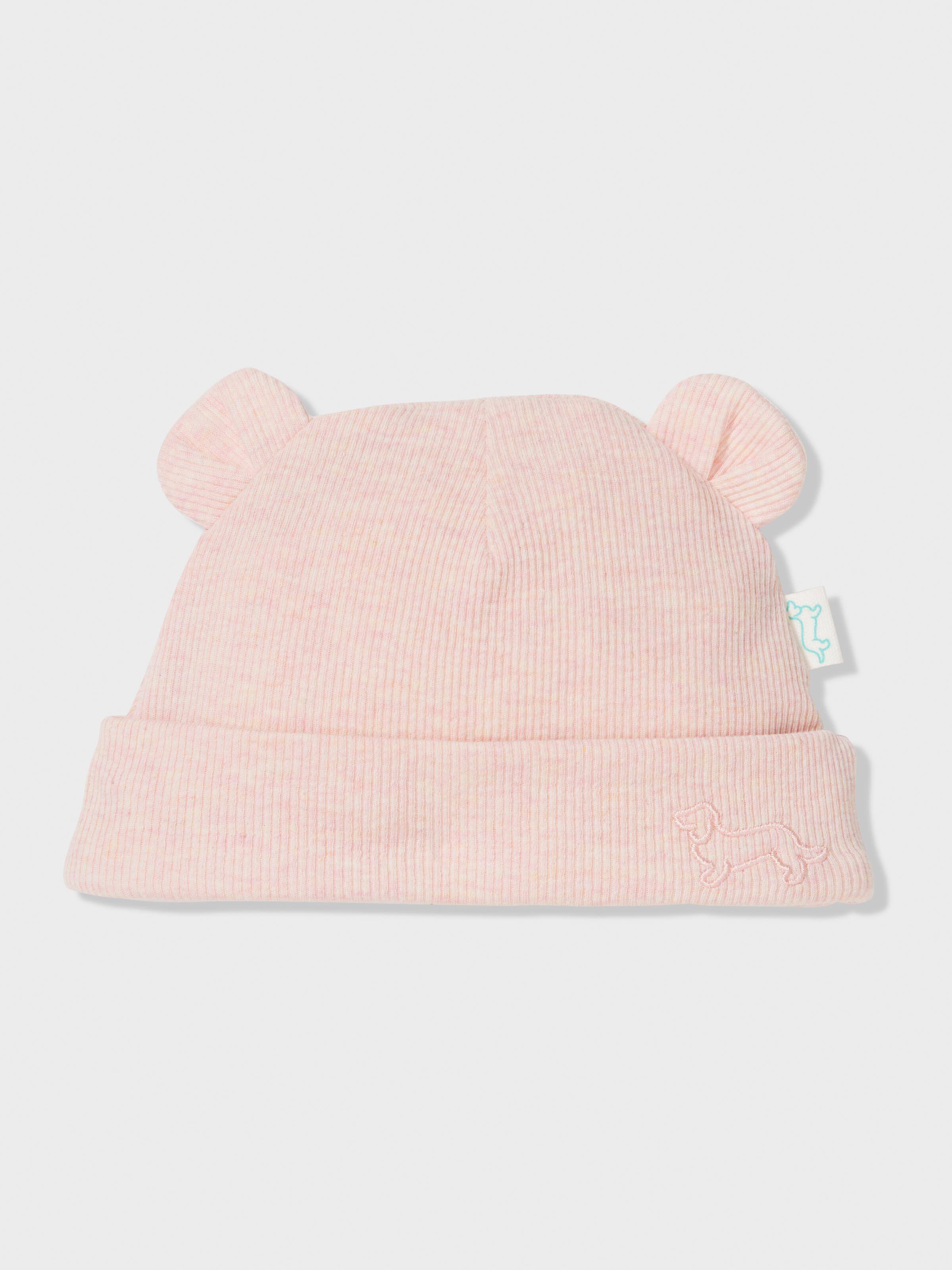 Baby Organic Pink Marle Beanie