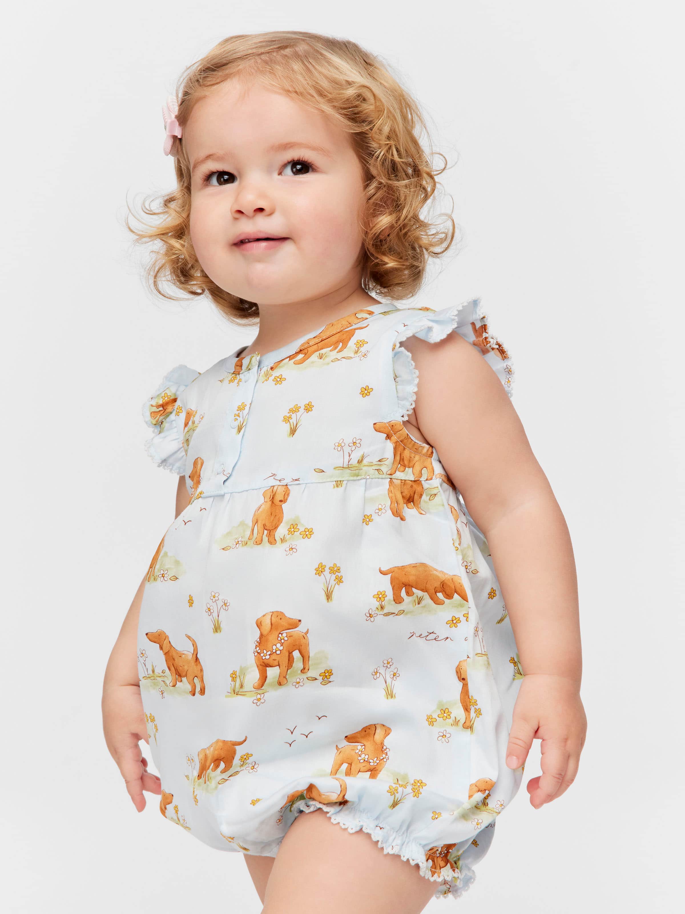 Baby Vintage Penny Print Romper