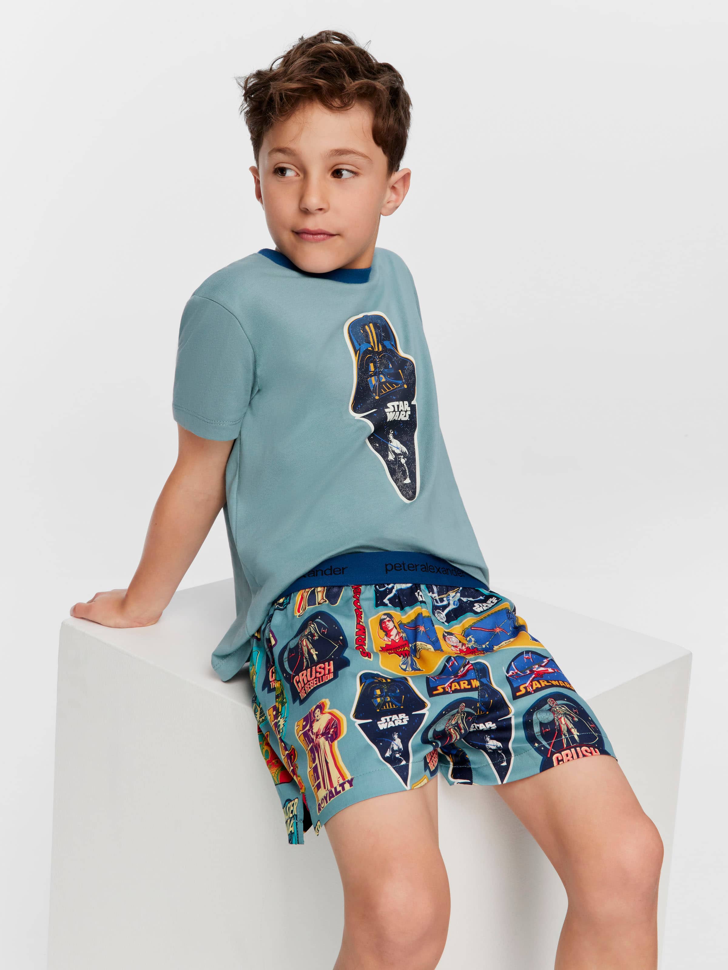 Jnr Boys Star Wars Short Pj Set