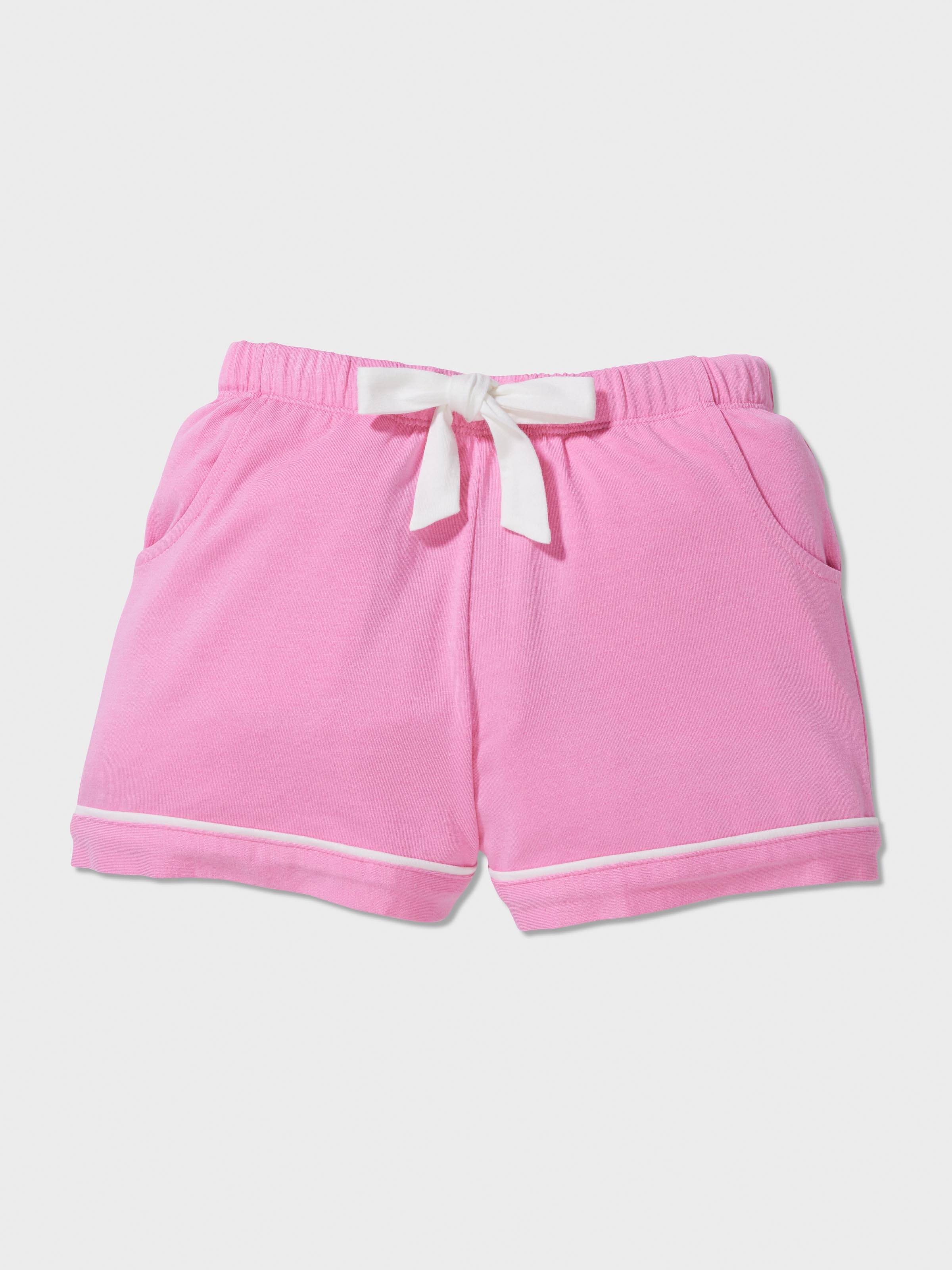 Jnr Girls Pink Bamboo Classic Pj Set