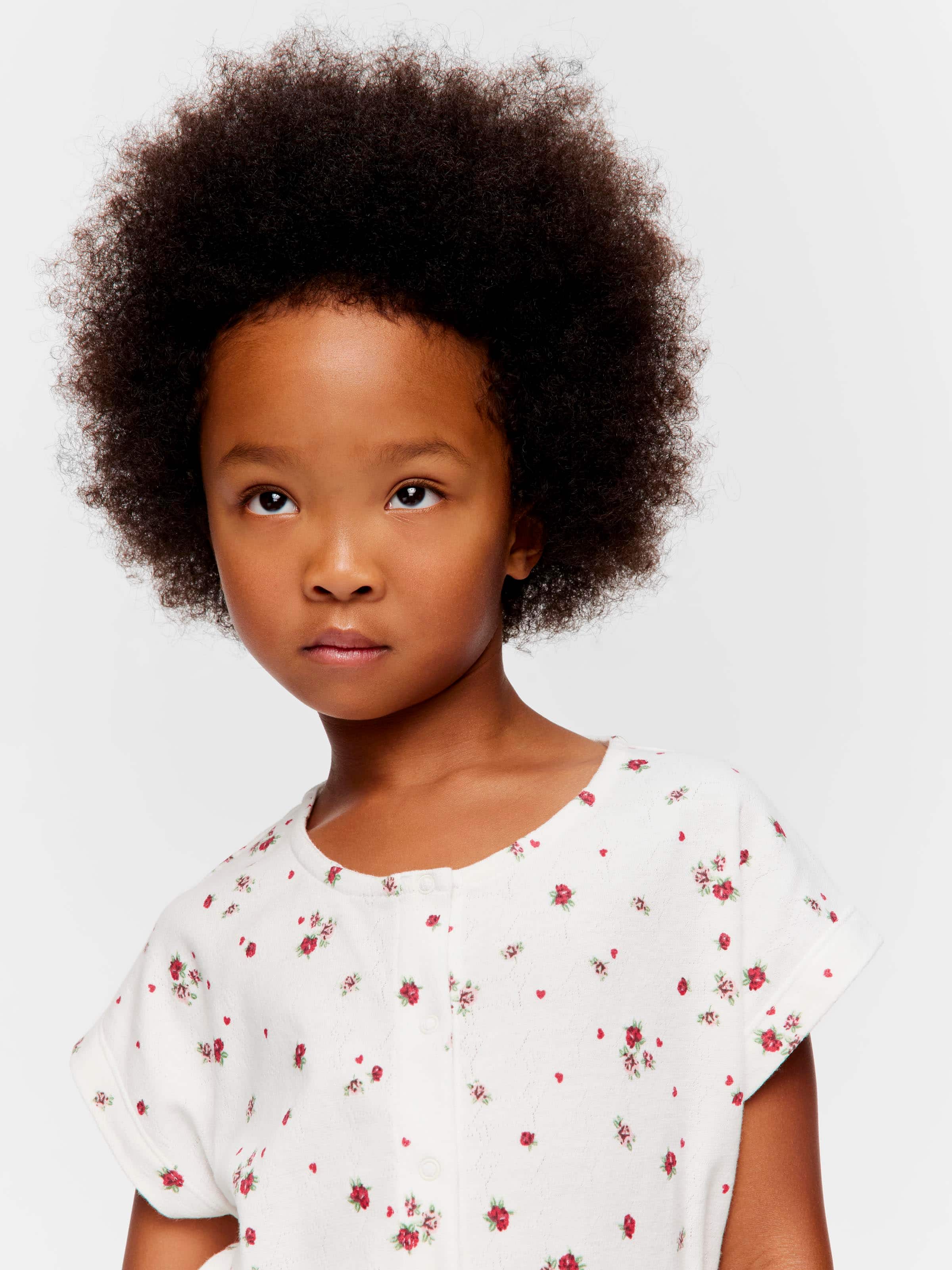 Jnr Girls Floral Print Onesie