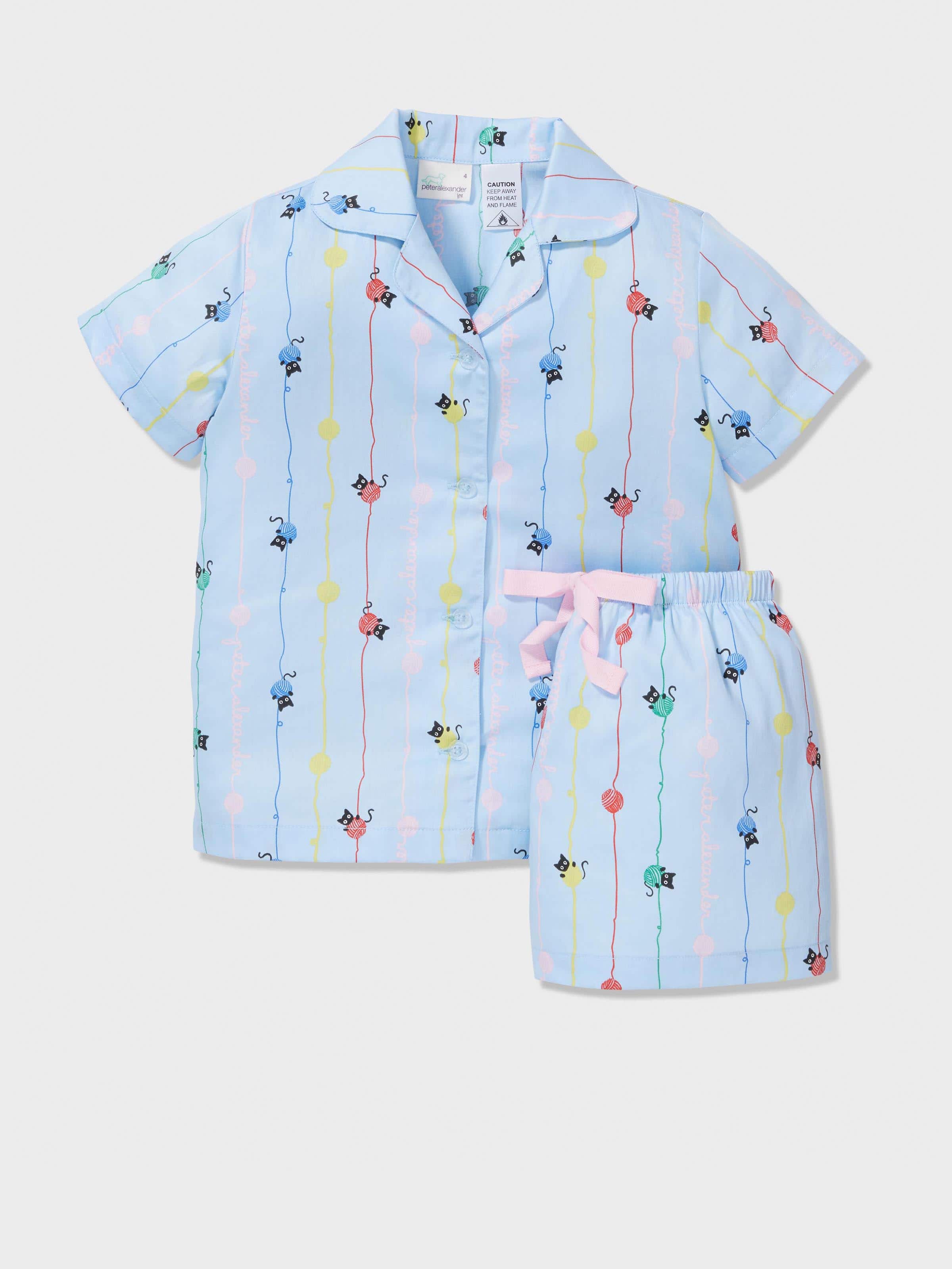 Jnr Girls Kitty Yarn Pj Set