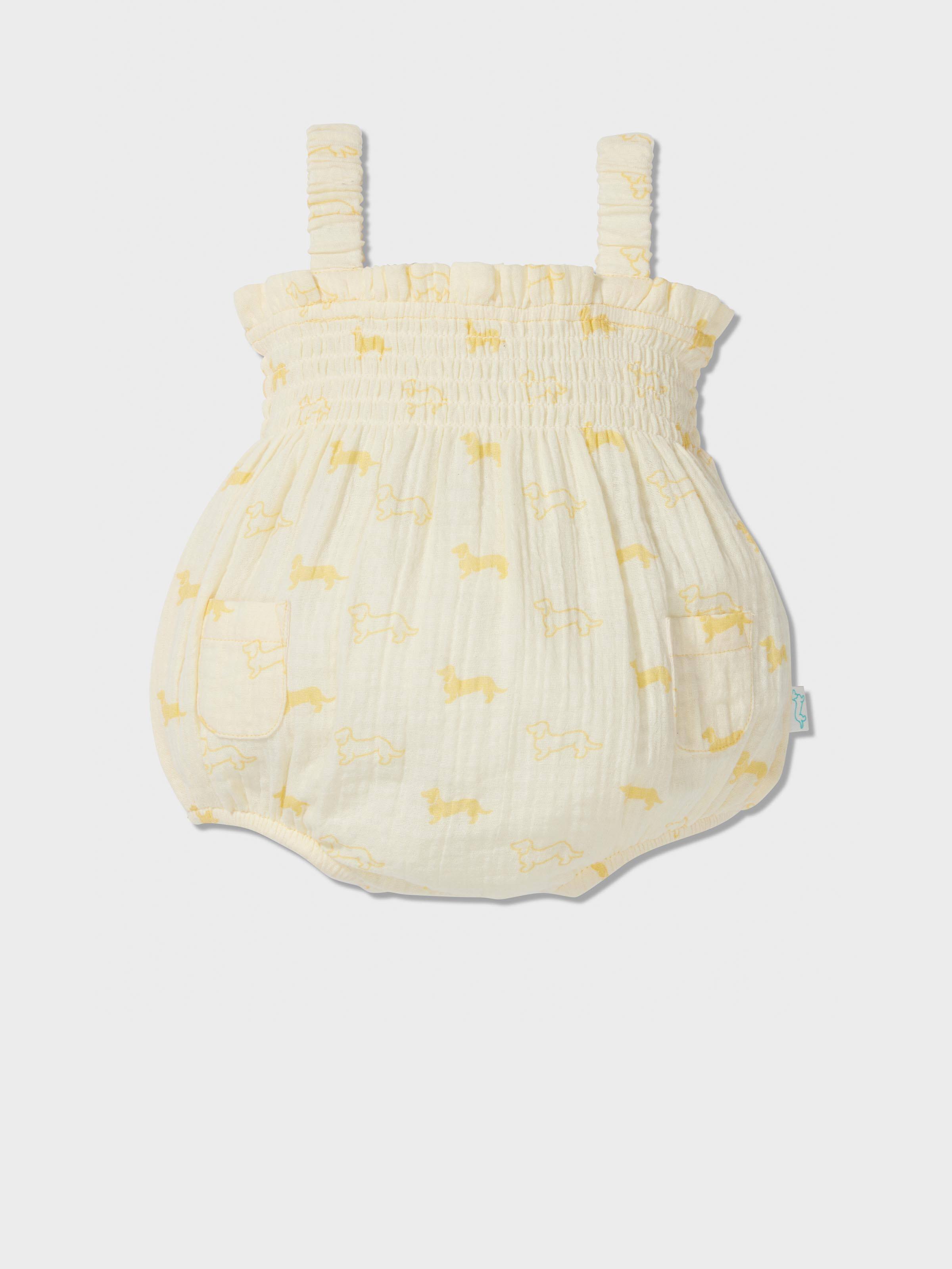 Baby Lemon Penny Print Romper