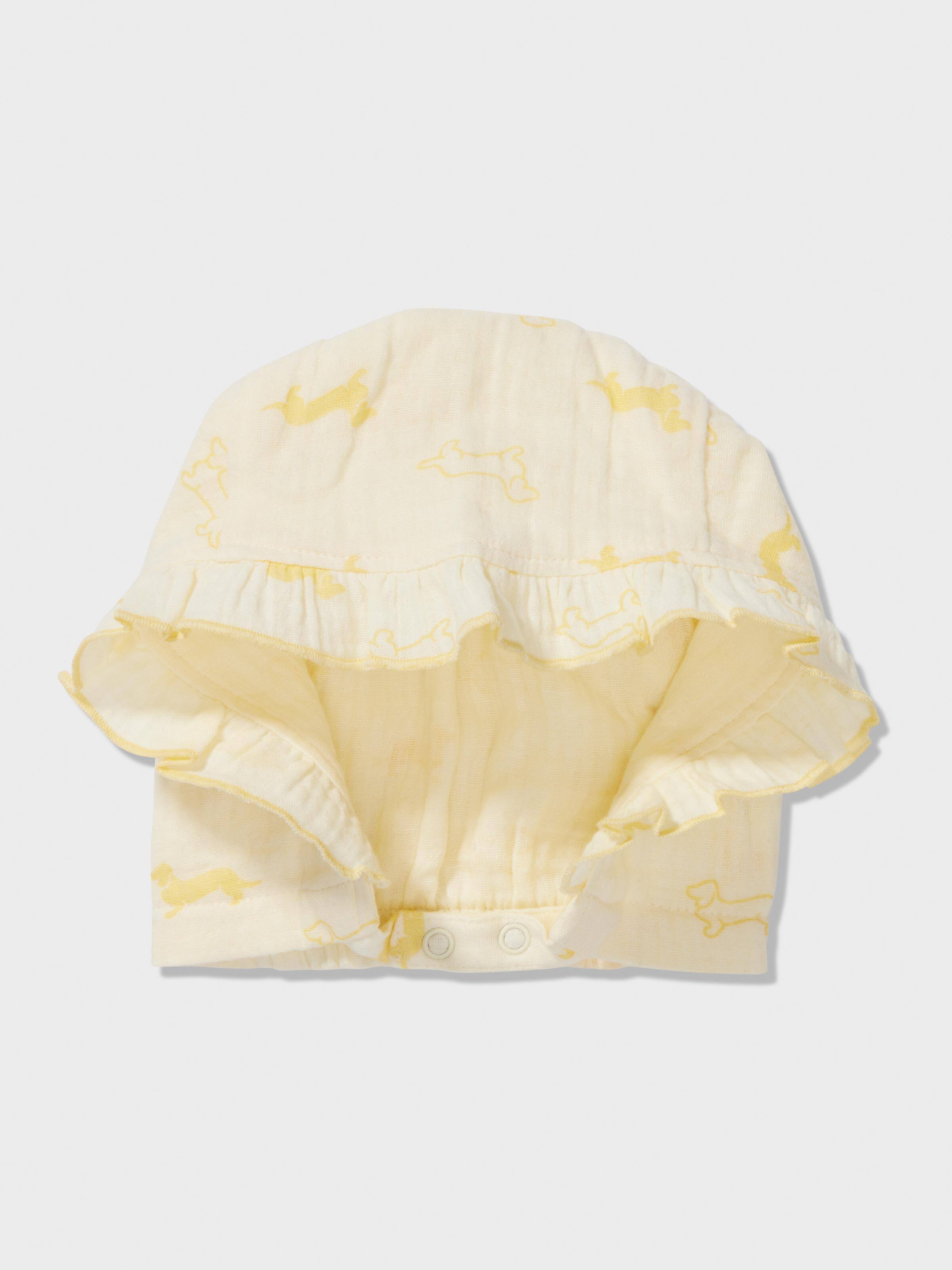 Baby Lemon Penny Print Bonnet
