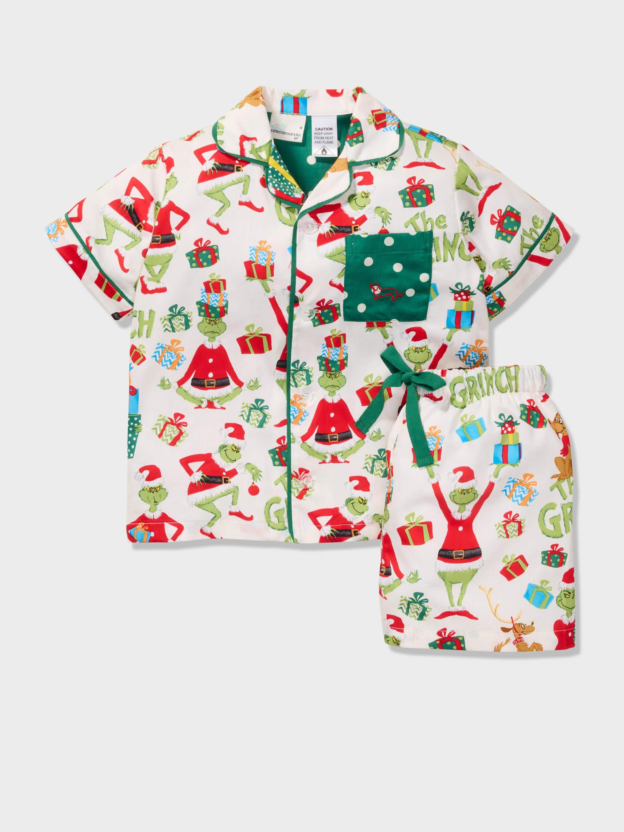 The grinch pjs for toddlers hot sale