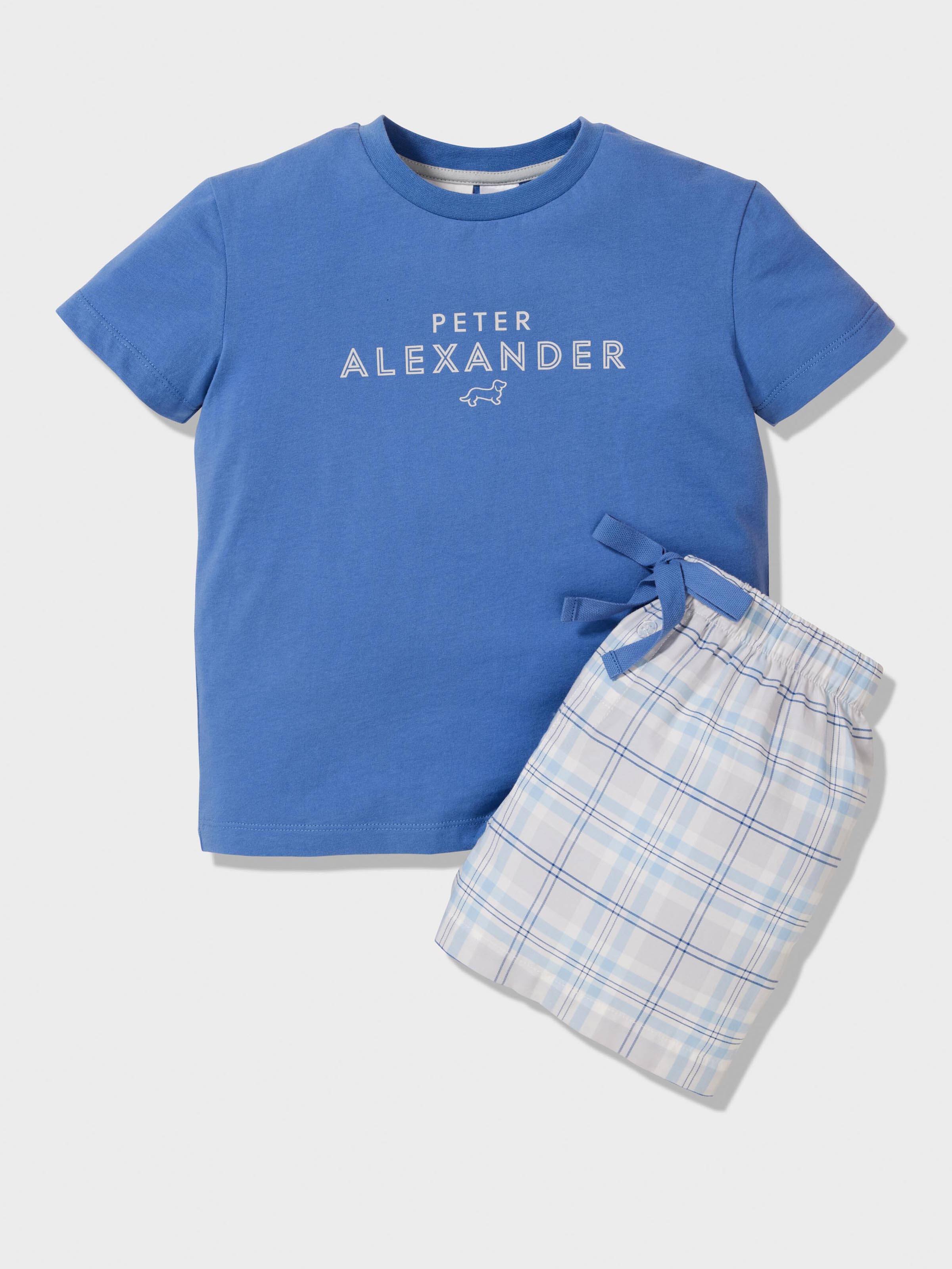 Boys Check Pj Set