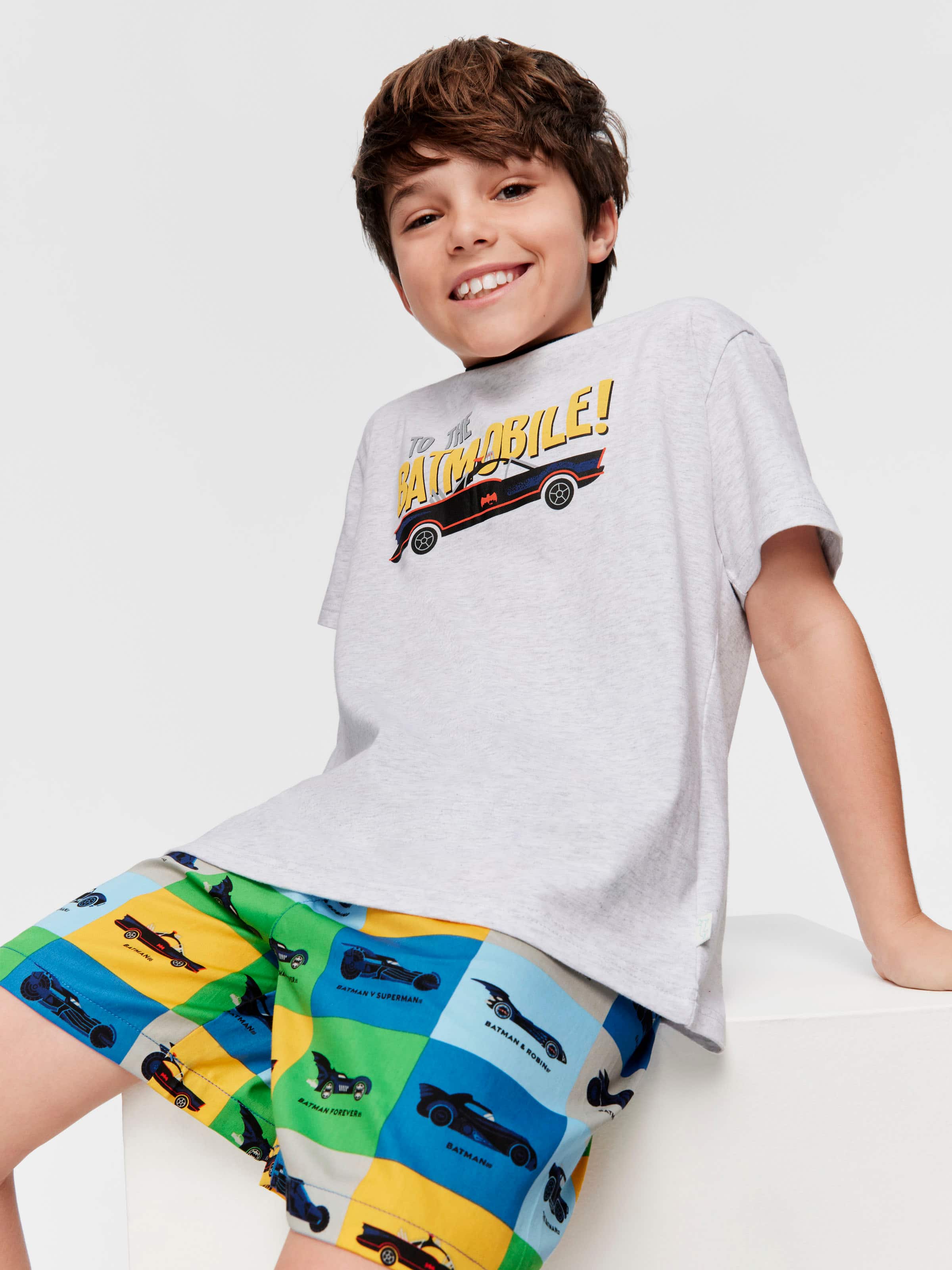 Boys Batmobile Short Pj Set