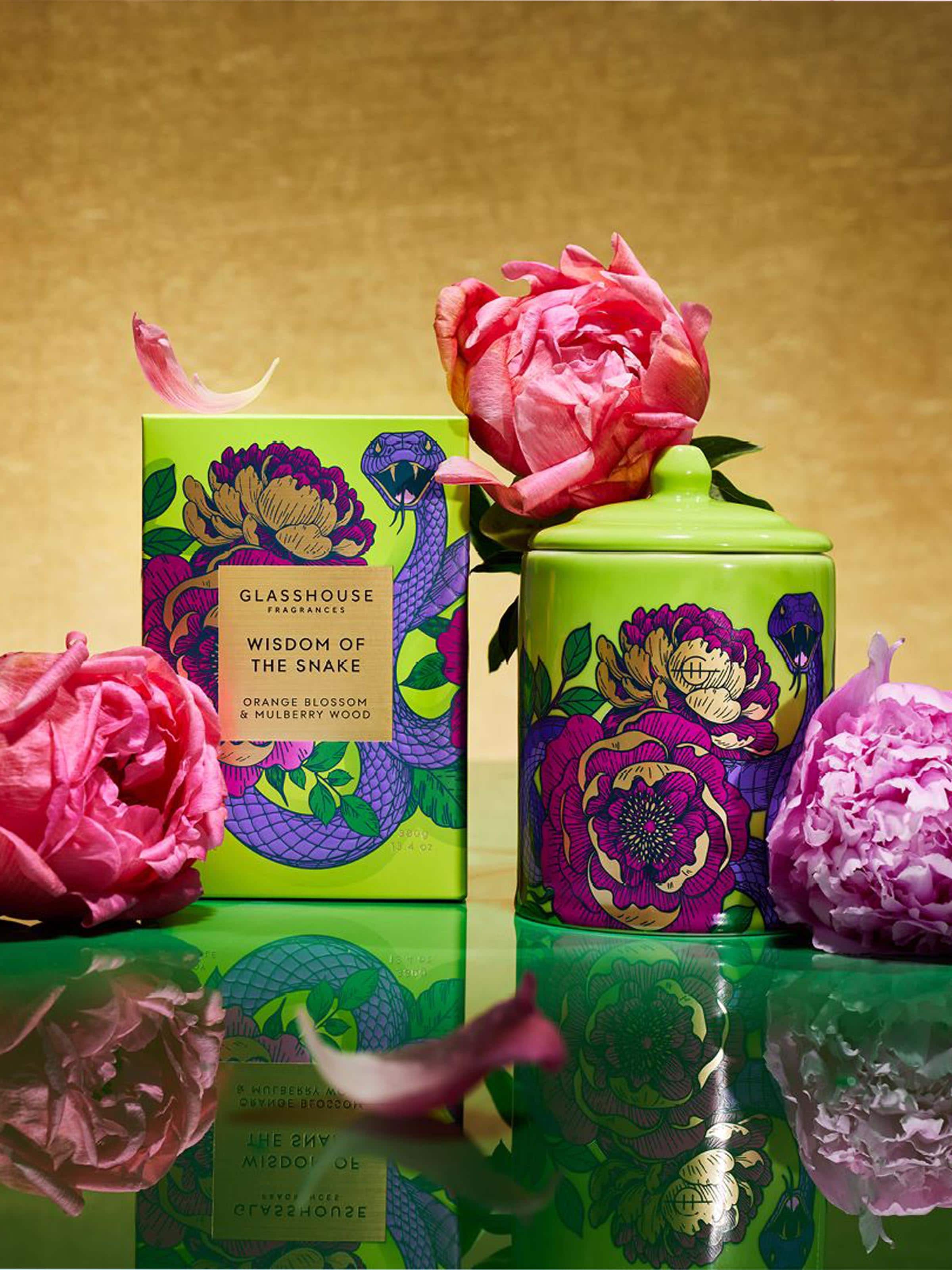 Glasshouse Fragrances Limited Edition Wisdom Of The Snake 380G Candle