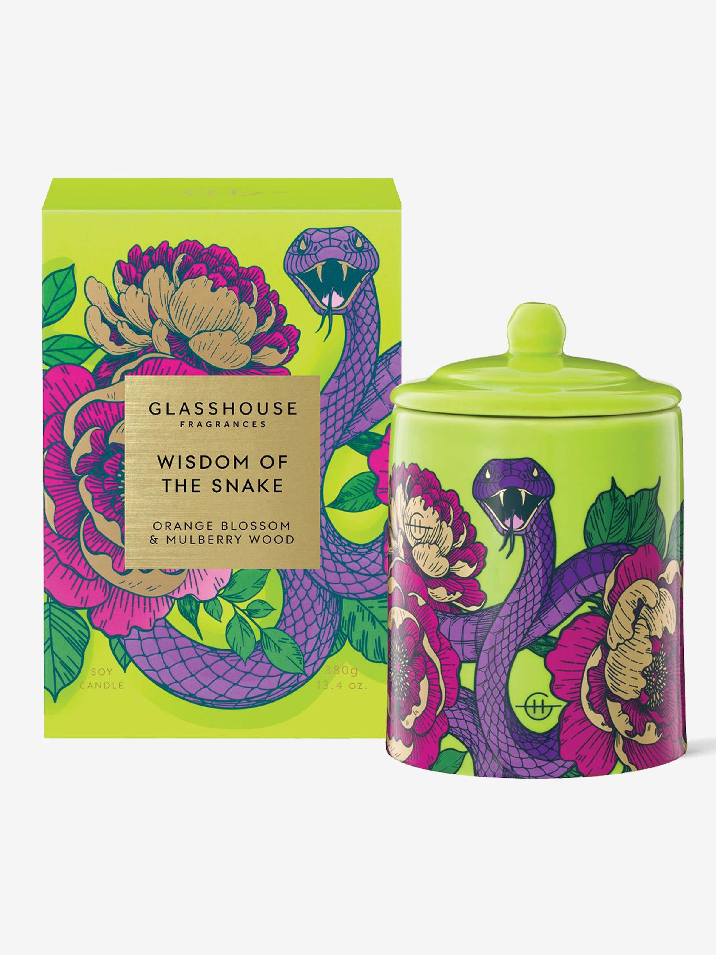 Glasshouse Fragrances Limited Edition Wisdom Of The Snake 380G Candle