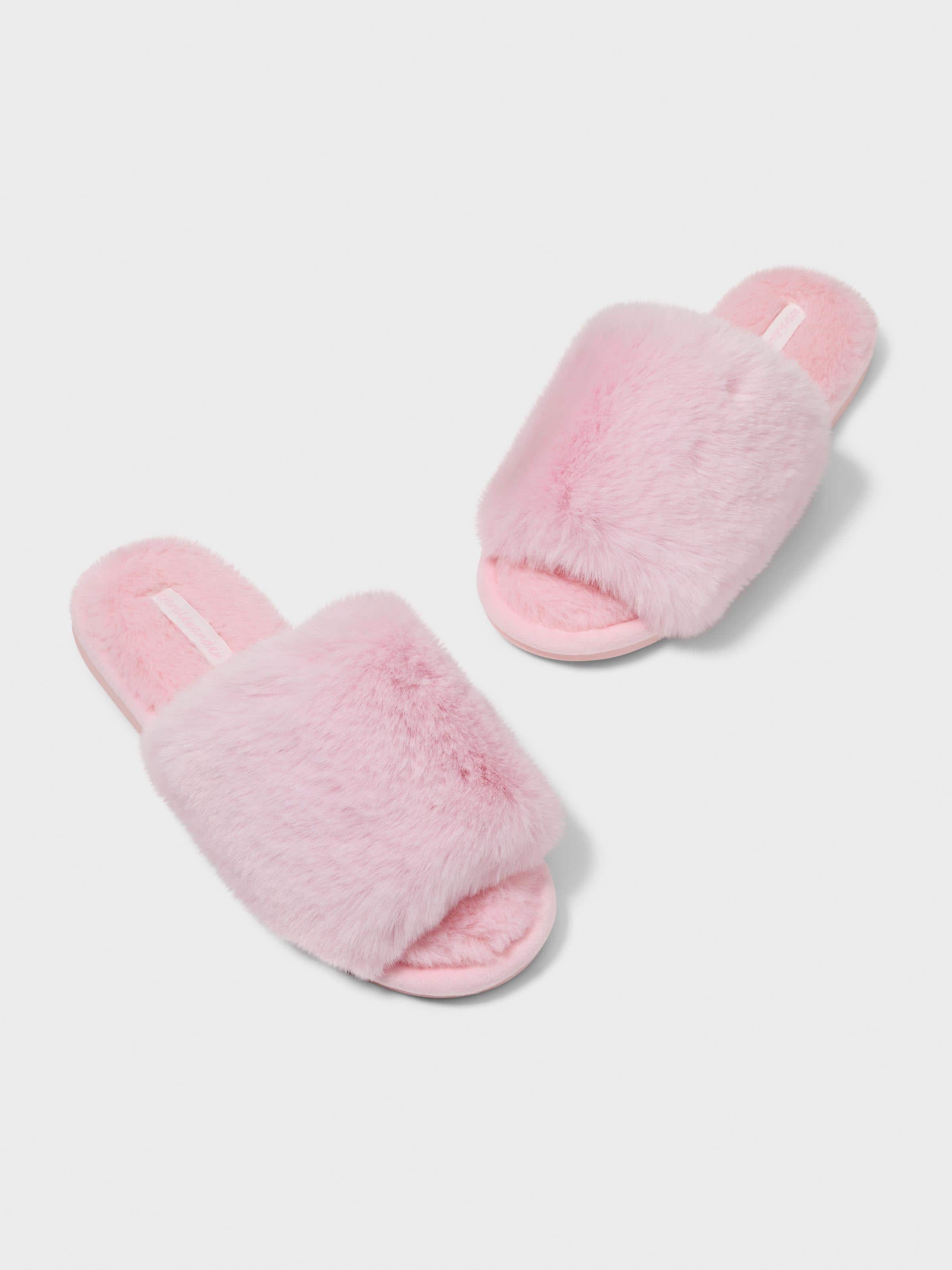 Luxe Fur Slide