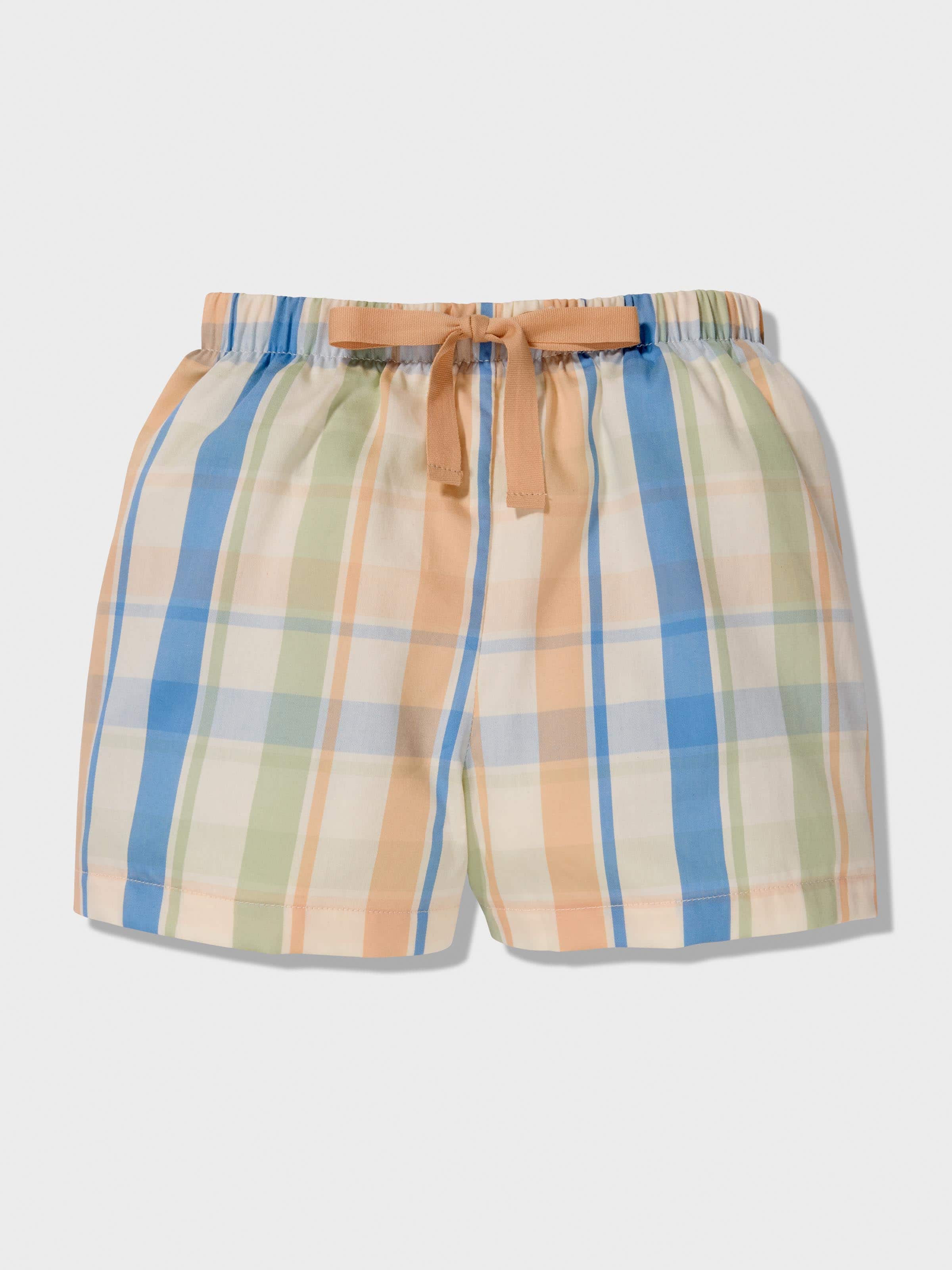 Boys Check Short Pj Set