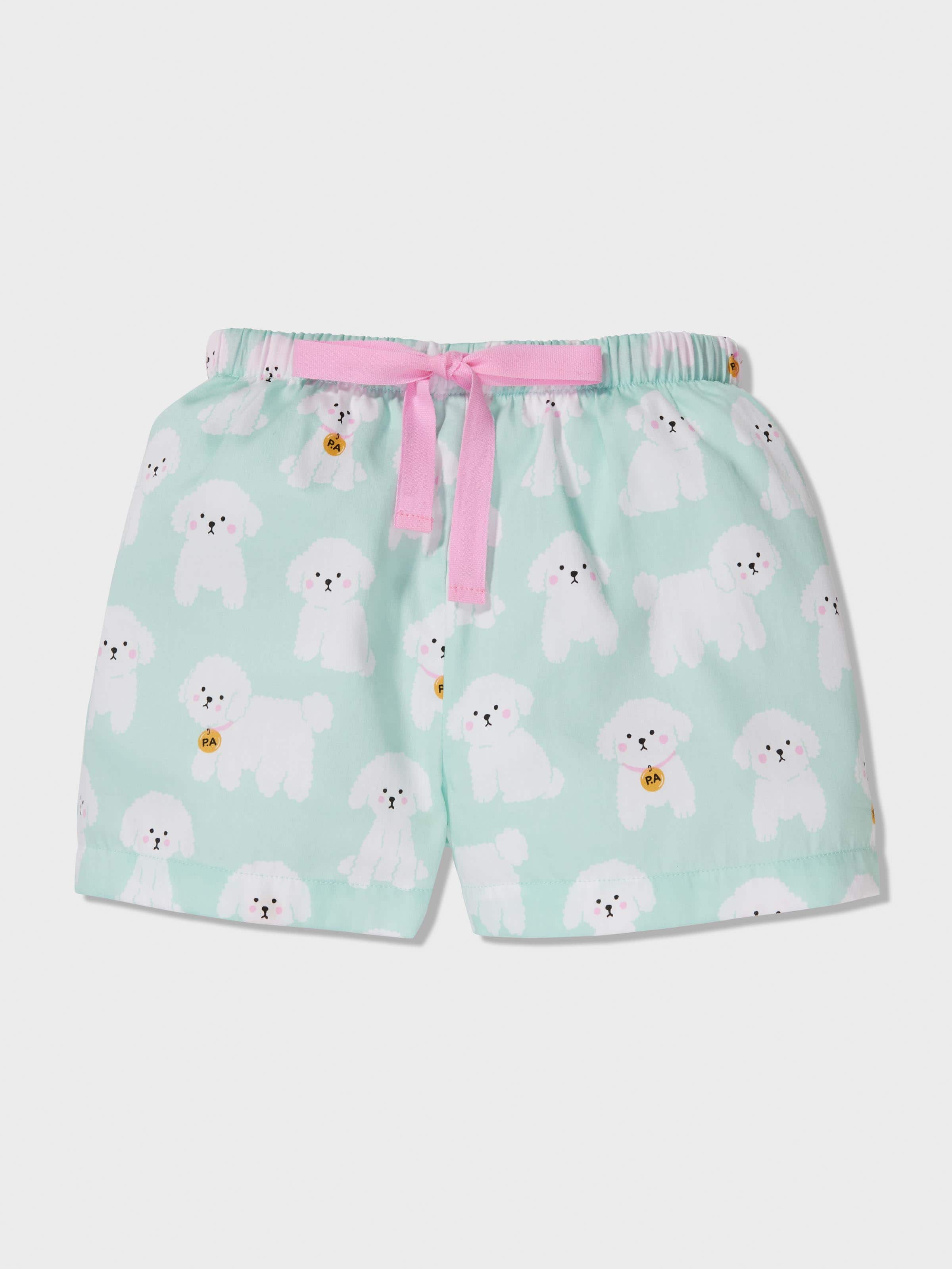 Jnr Girls Puppy Print Pj Set
