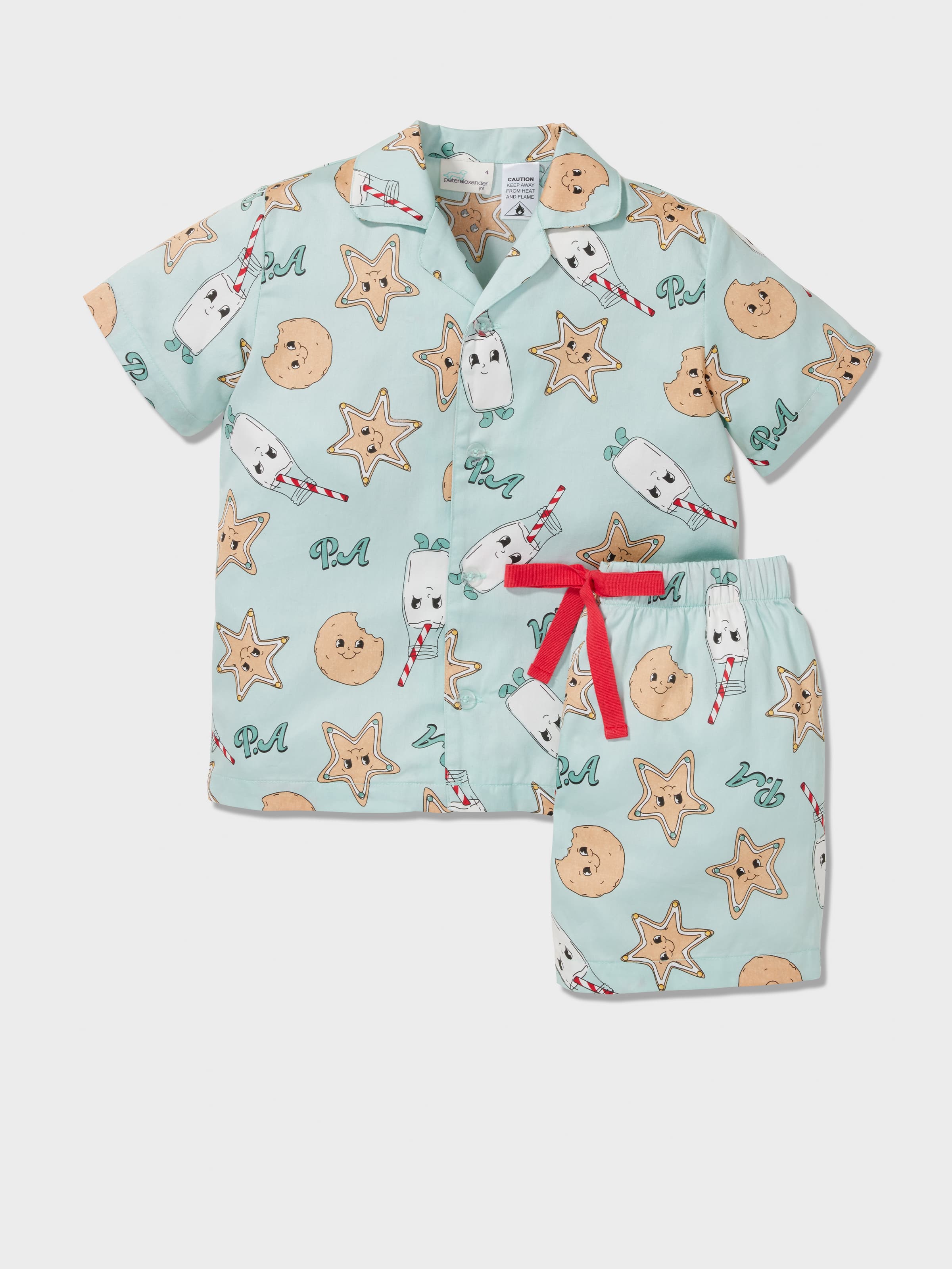 Jnr Kids Milk & Gingerbread Classic Pj Set