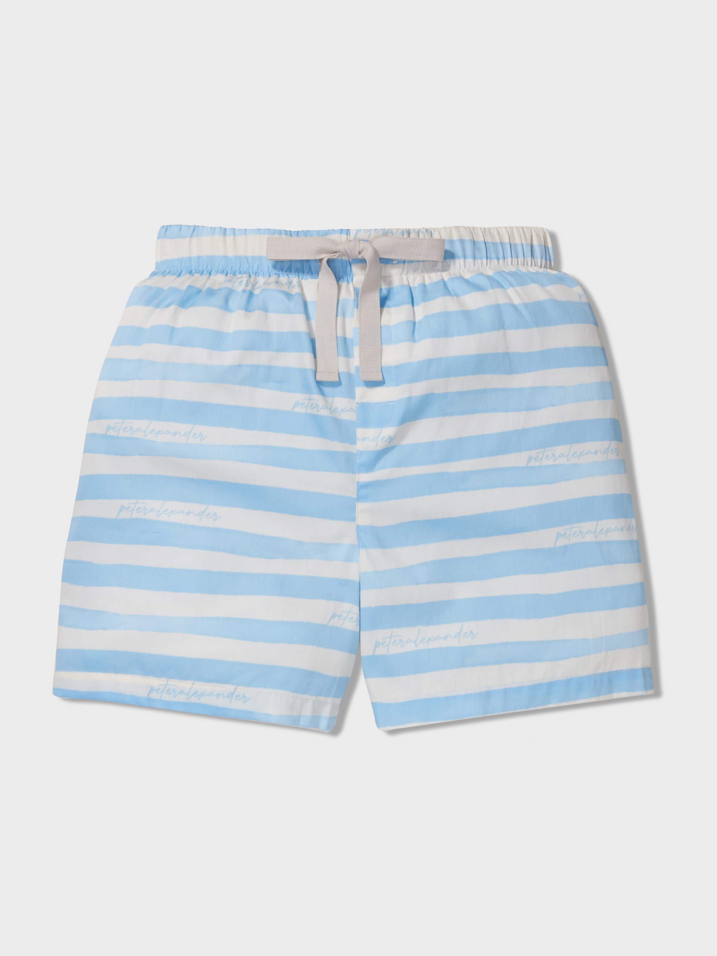 Boys Blue Stripes Pj Set