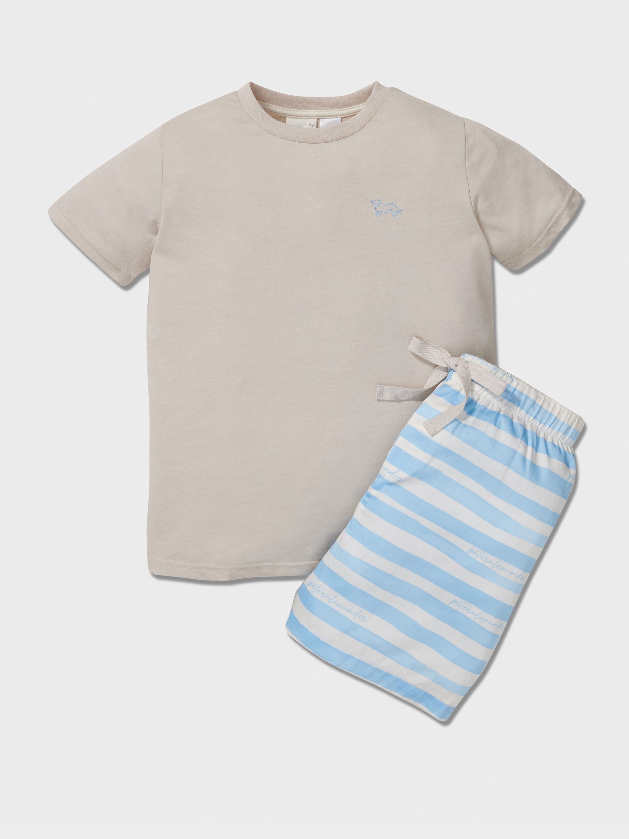 Boys Blue Stripes Pj Set