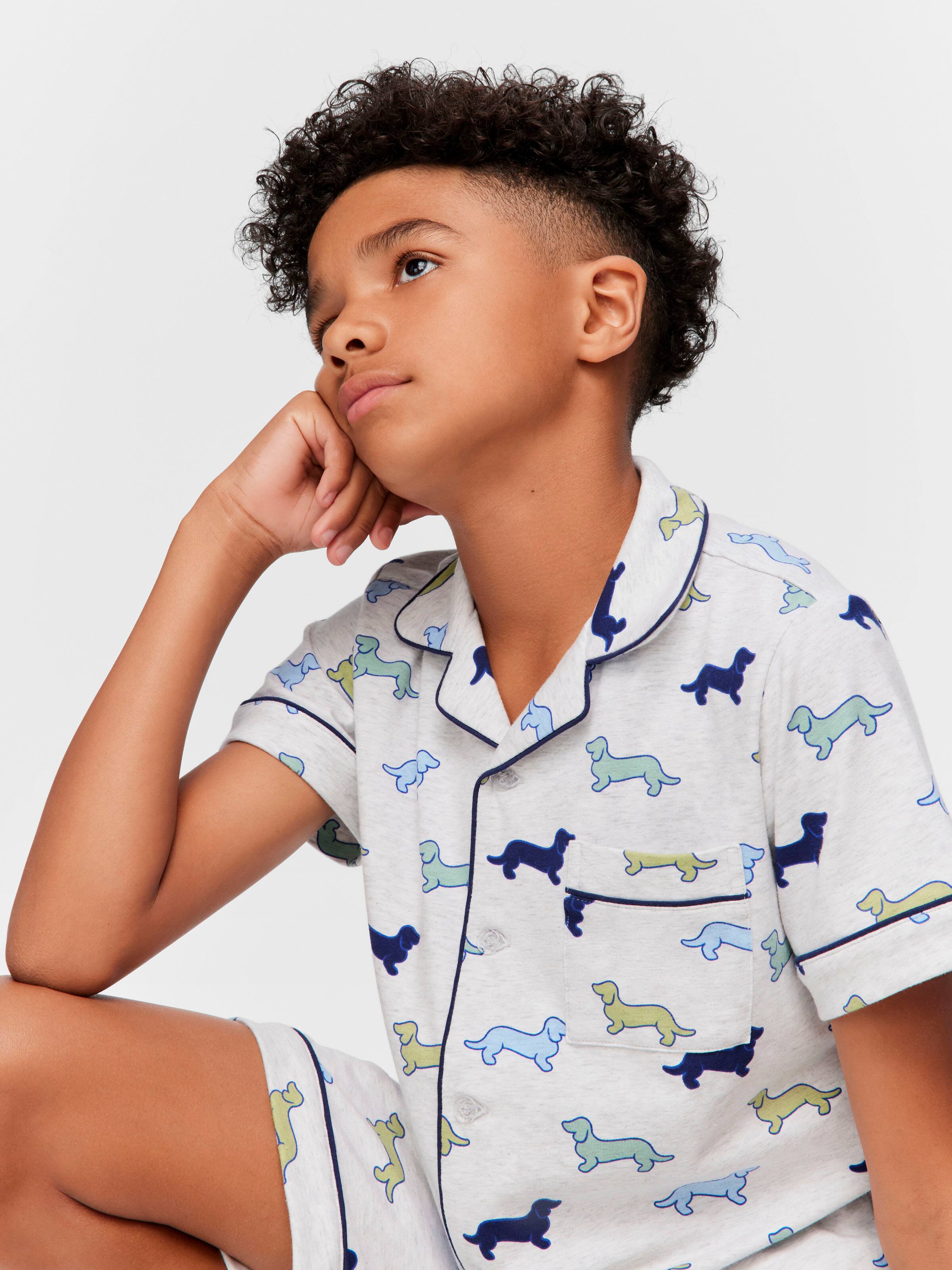 Boys Penny Print Classic Pj Set