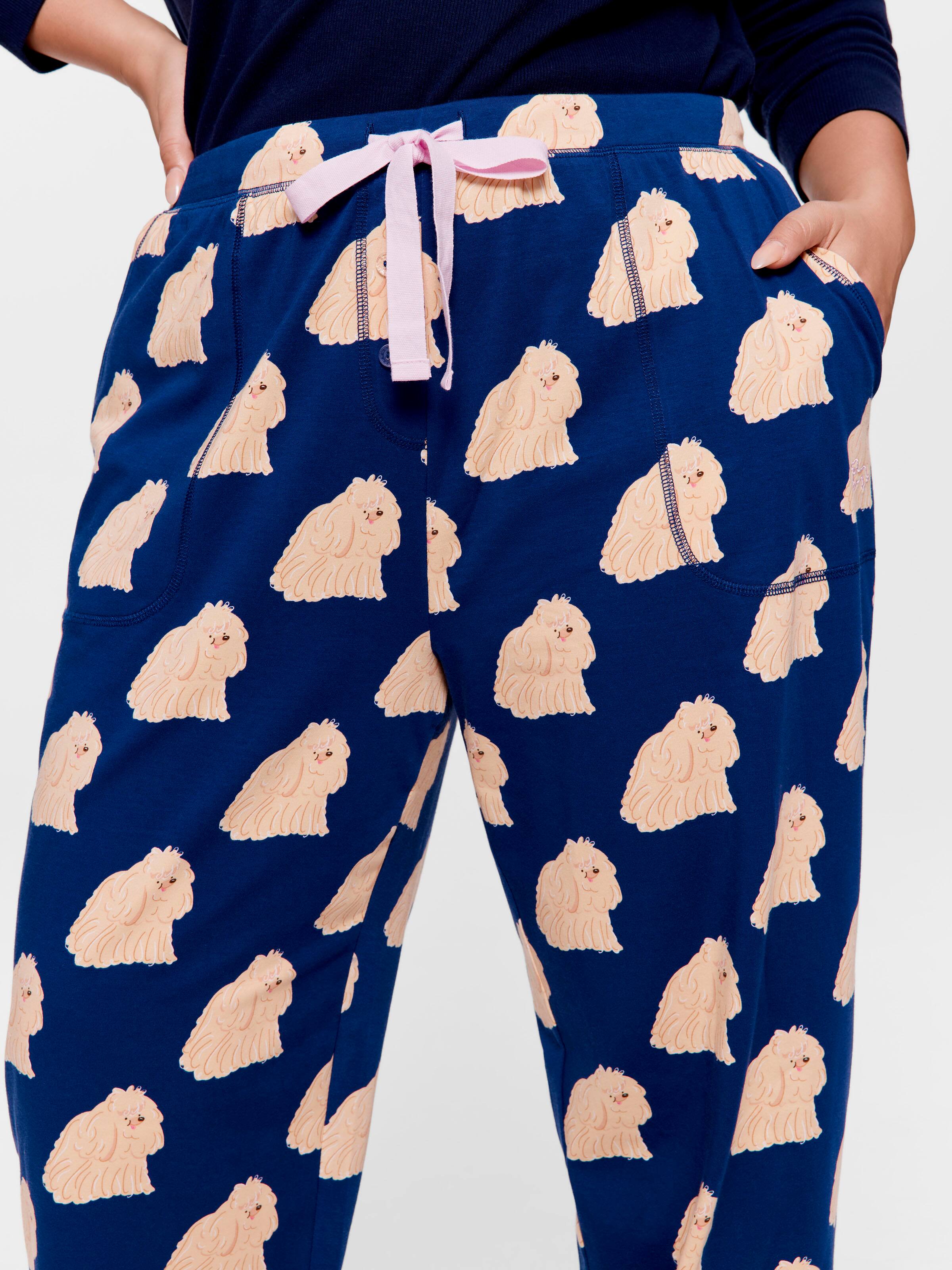 P.A. Plus Navy Dog Easy Pj Pant