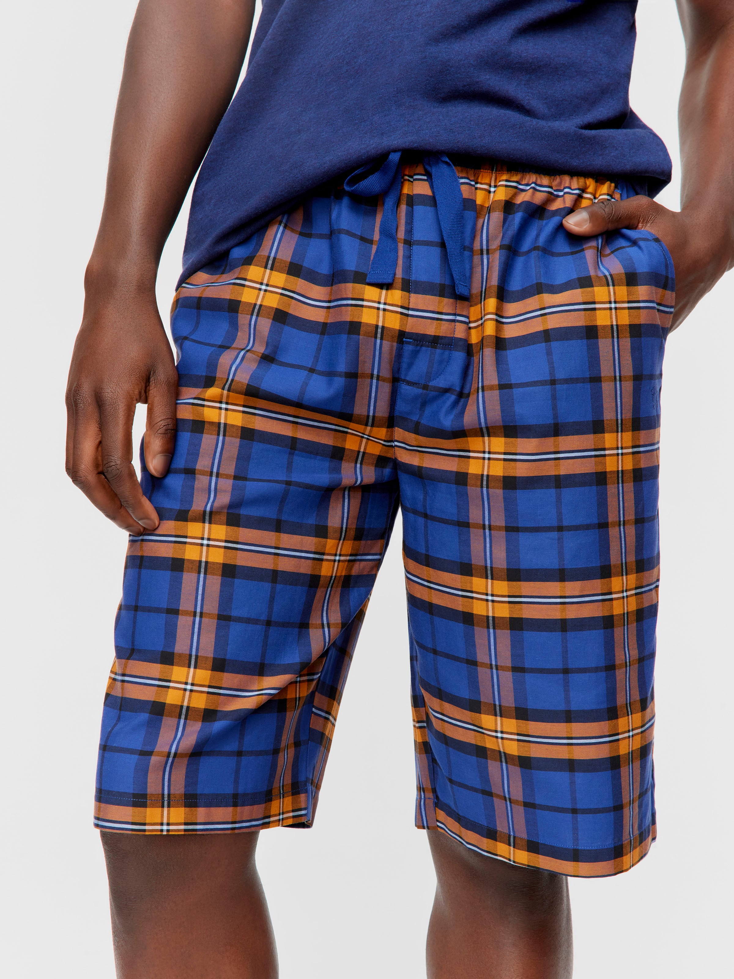 Image for Navy Check Long Short from JustGroupNZ