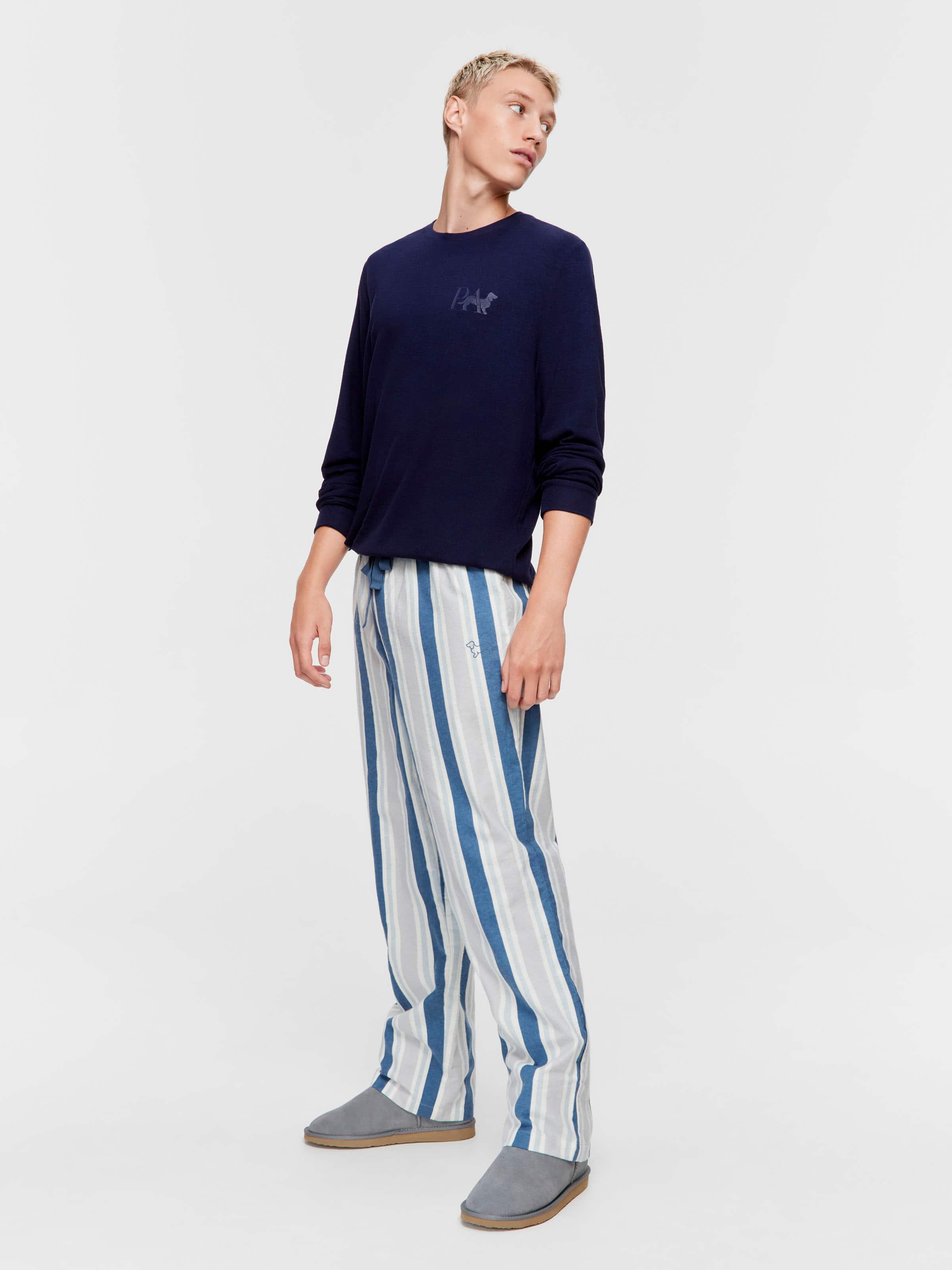 Multi Stripe Flannelette Pj Pant