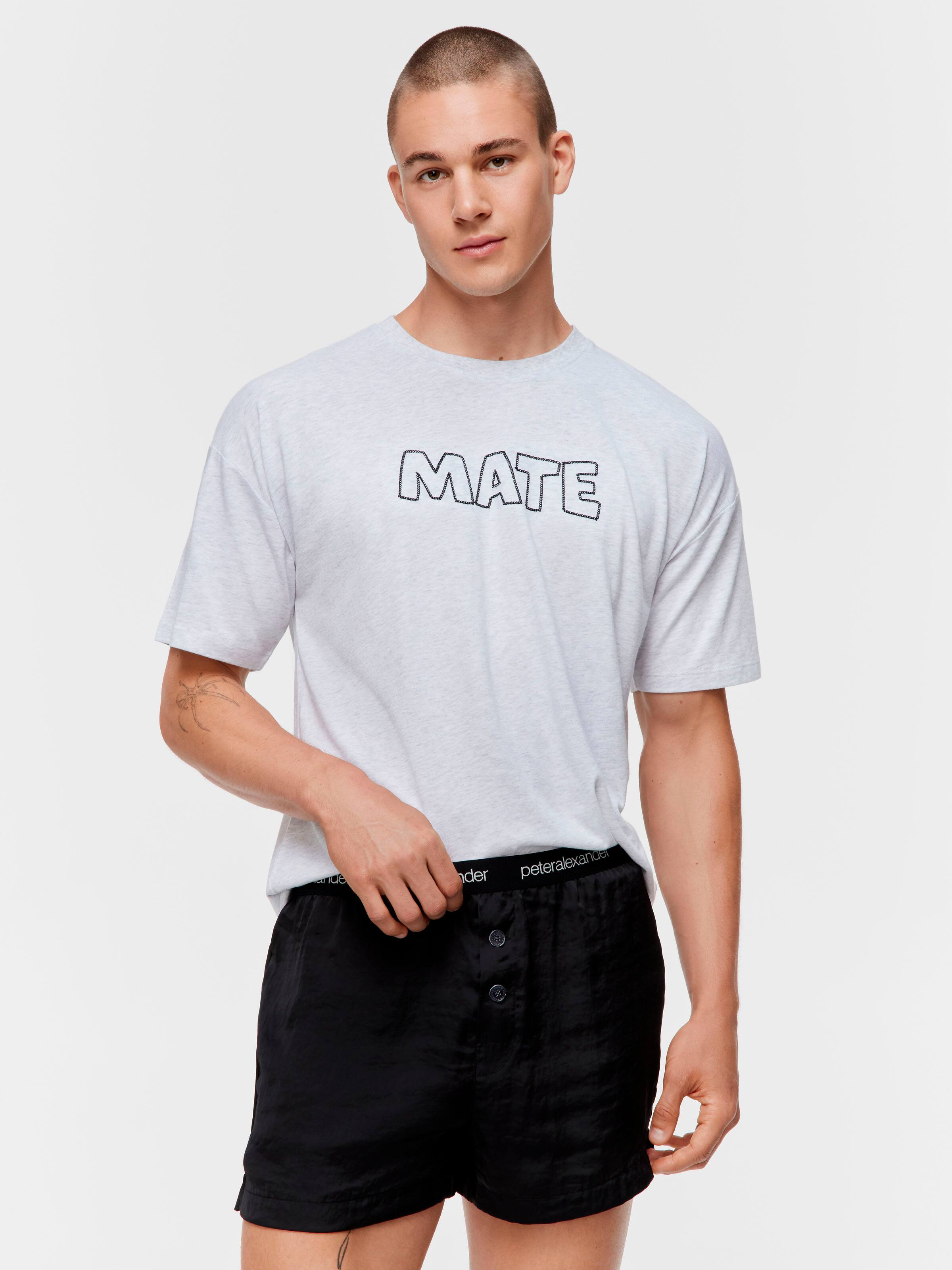 Black Jacquard Satin Boxer Short
