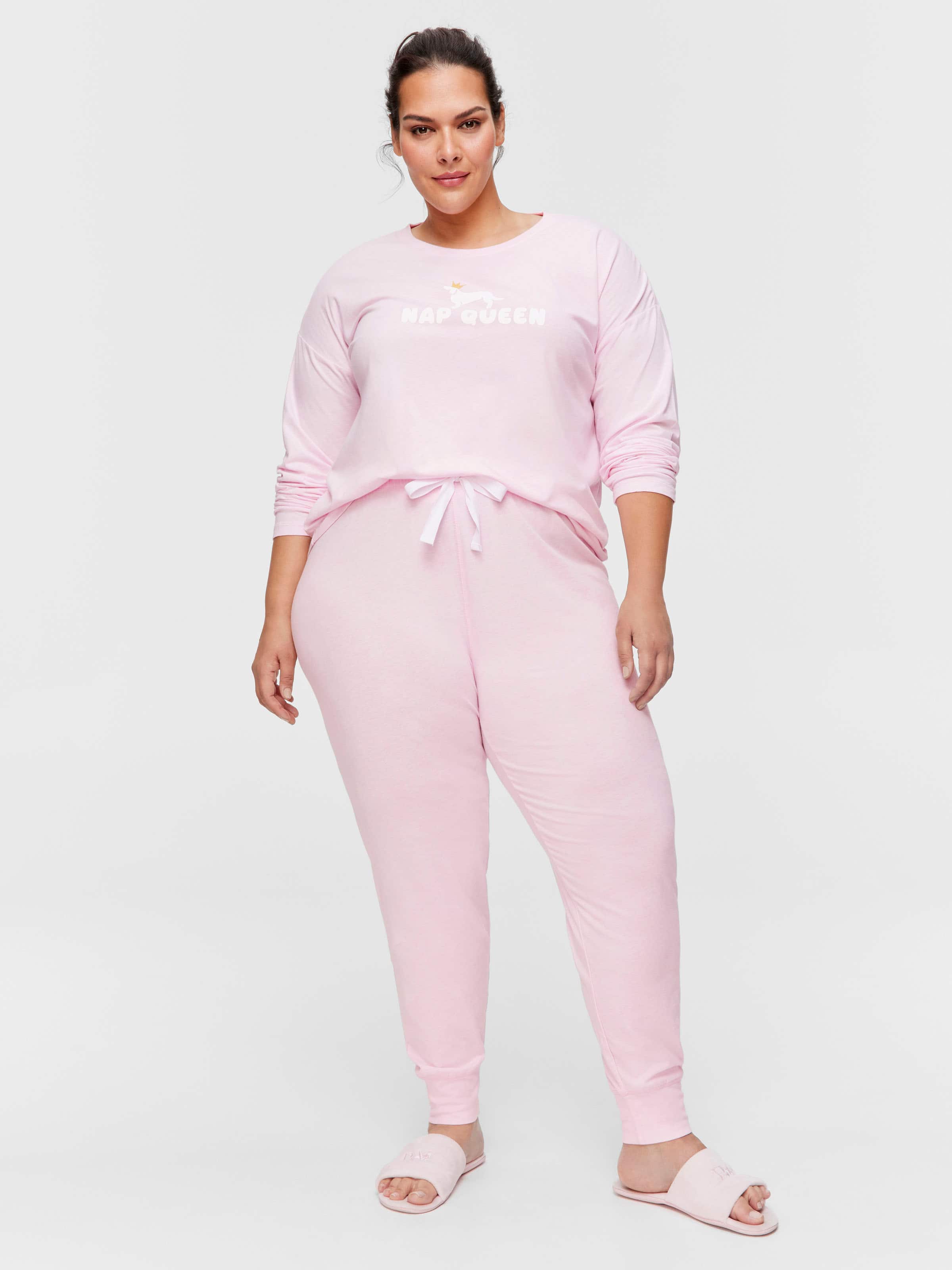 P.A. Plus Pink Marle Tapered Pj Pant