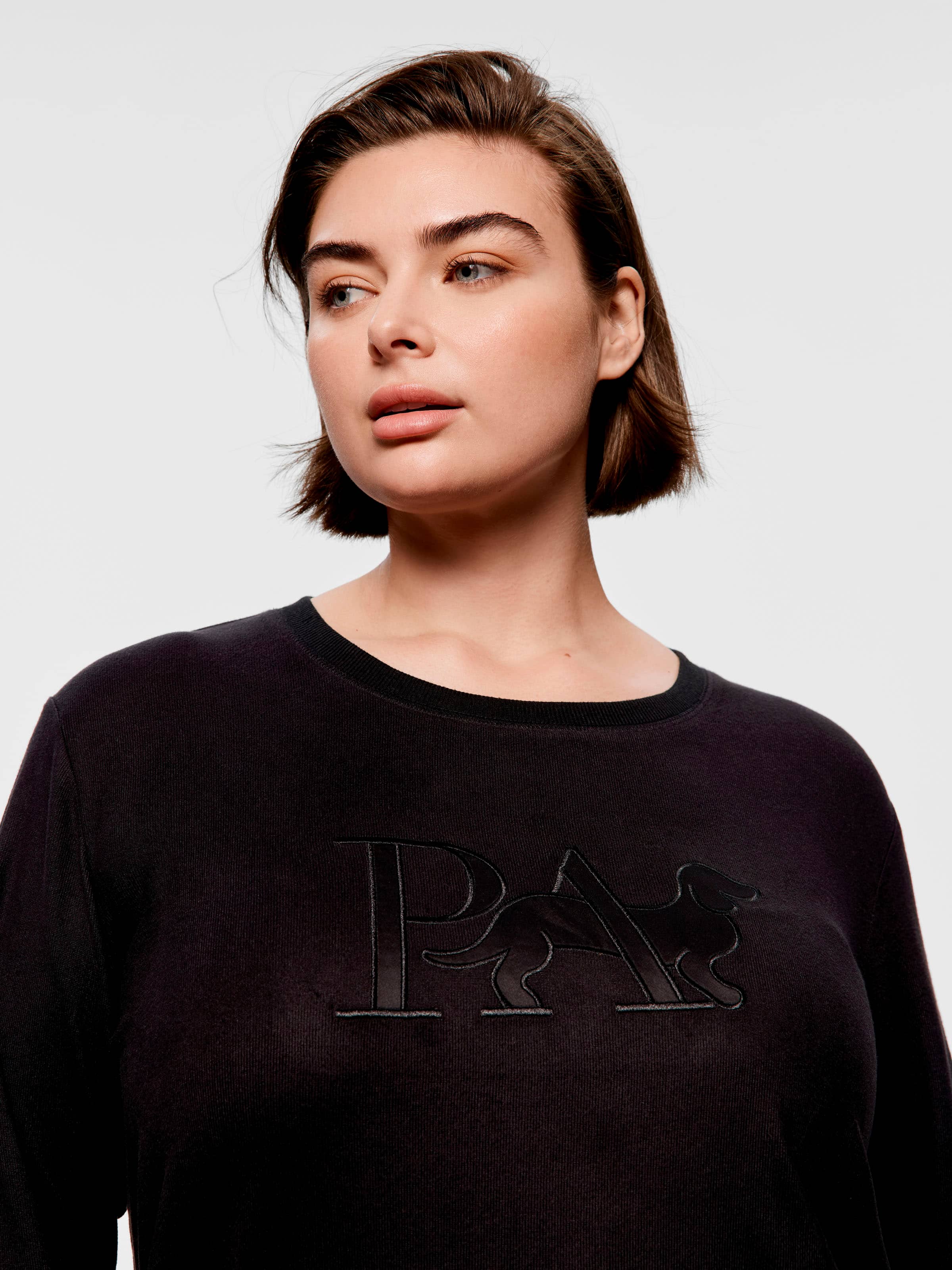 P.A. Plus Black Plush Sweater