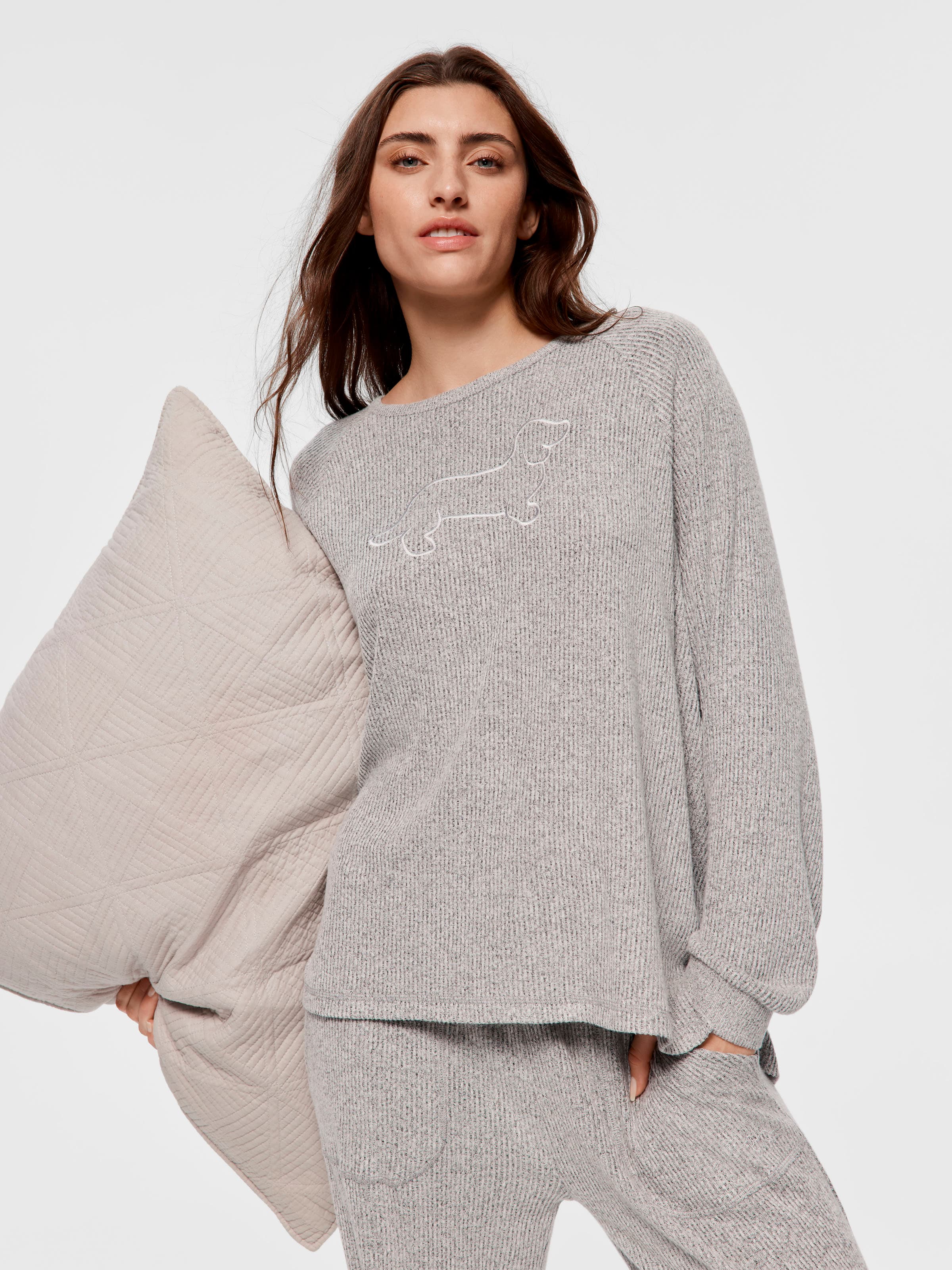 Brushed Rib Sweater