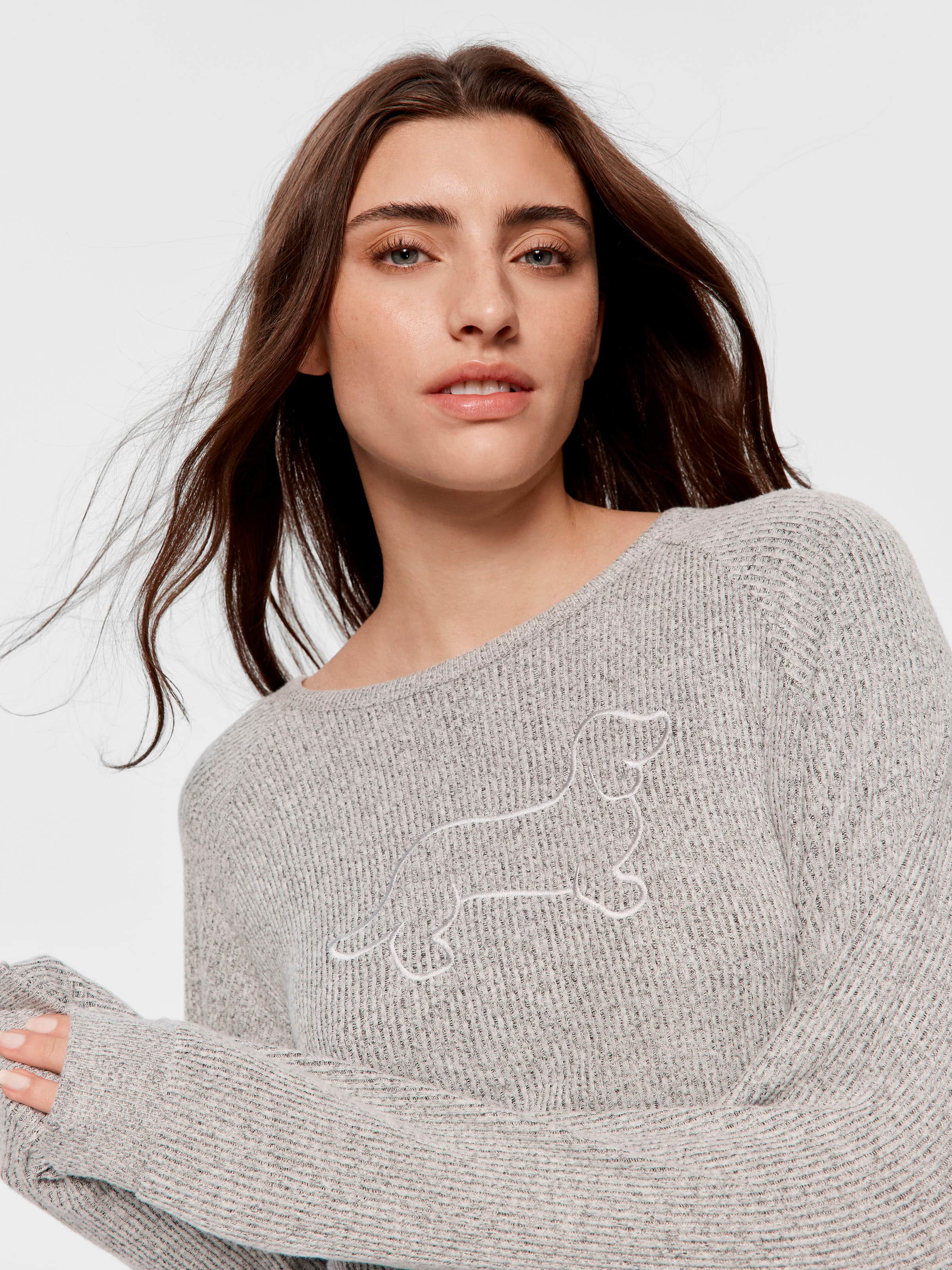 Brushed Rib Sweater