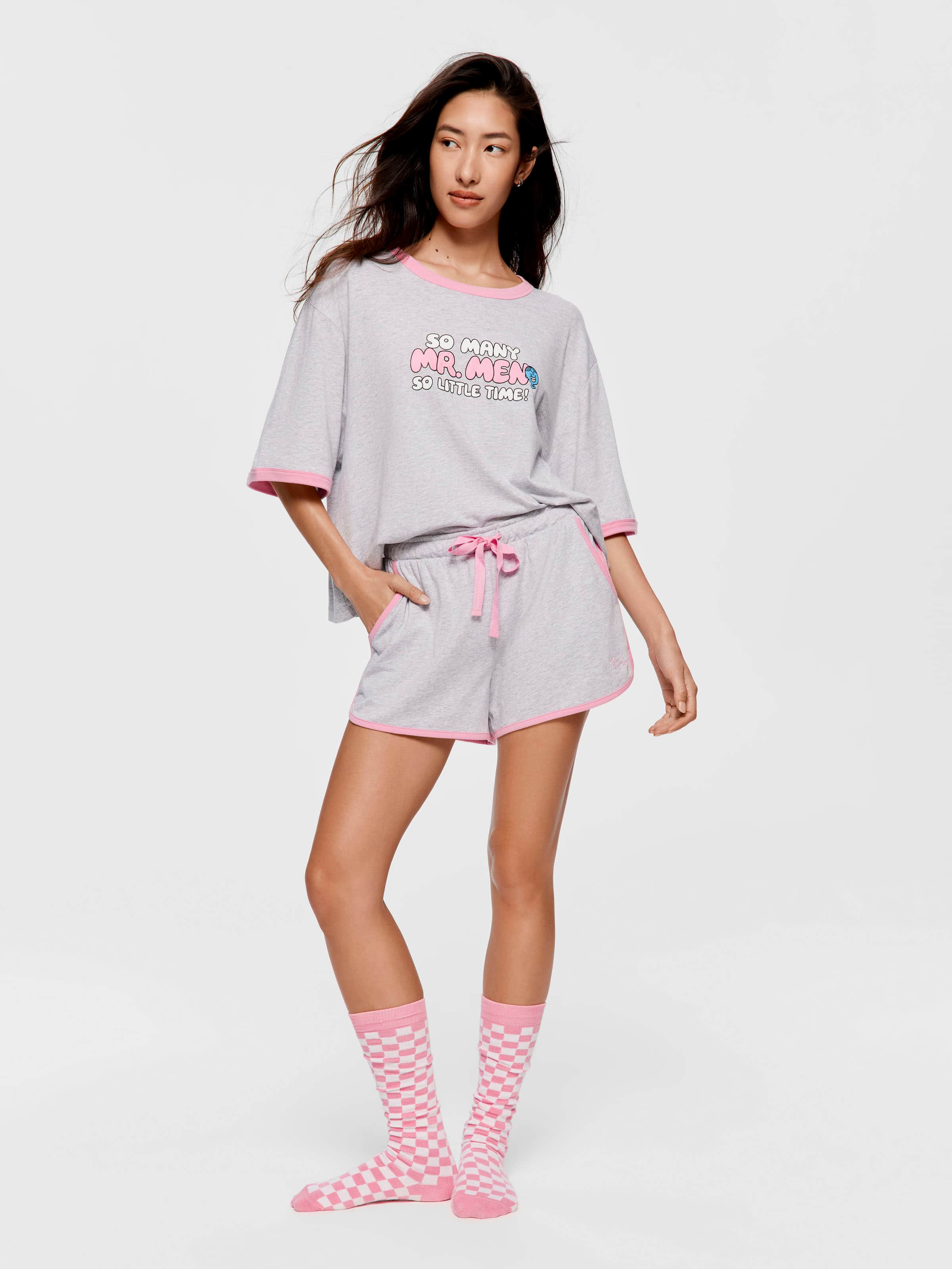 Grey Sporty Mid Short