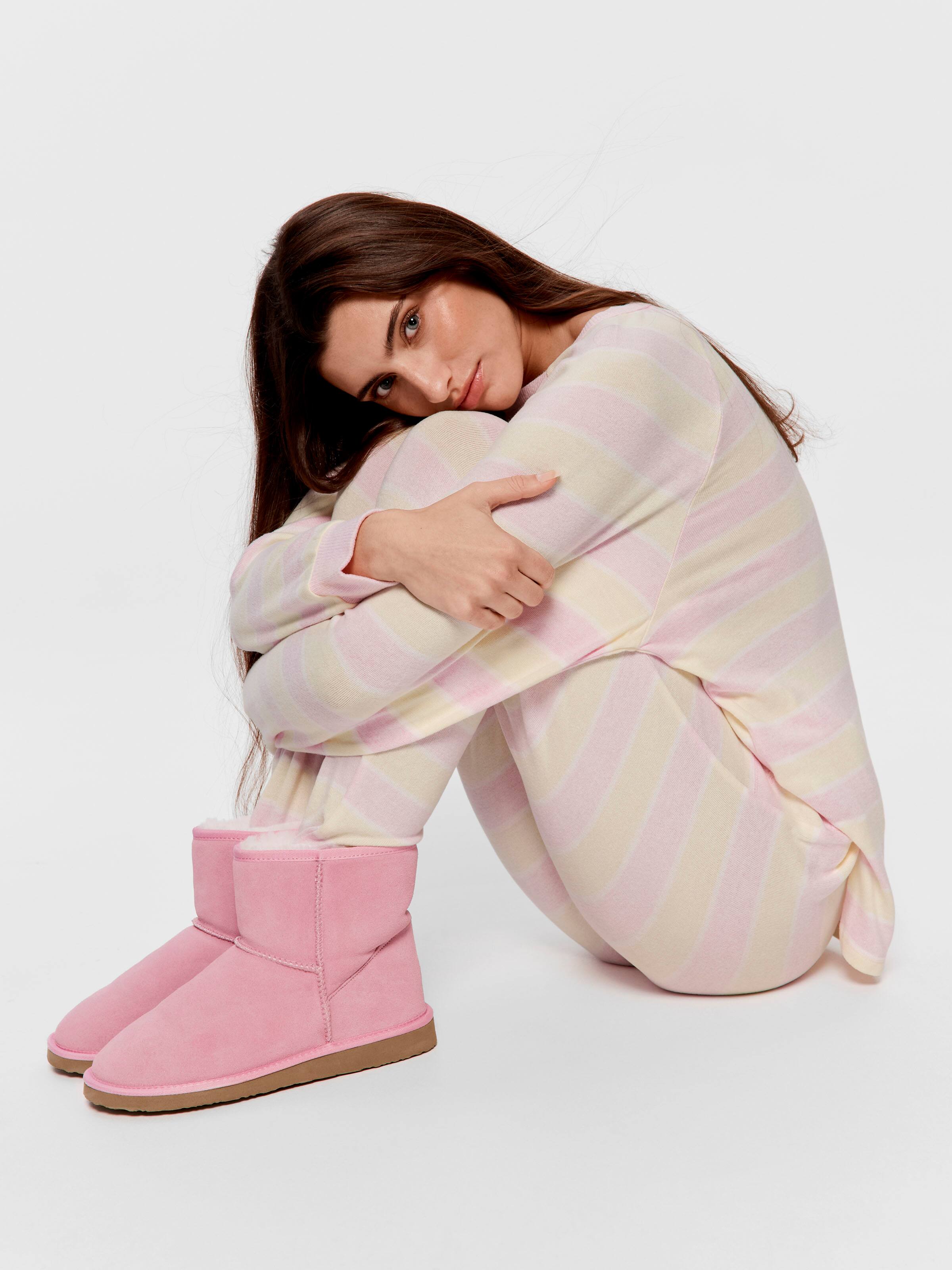 Pastel Fuzzy Tapered Pj Pant
