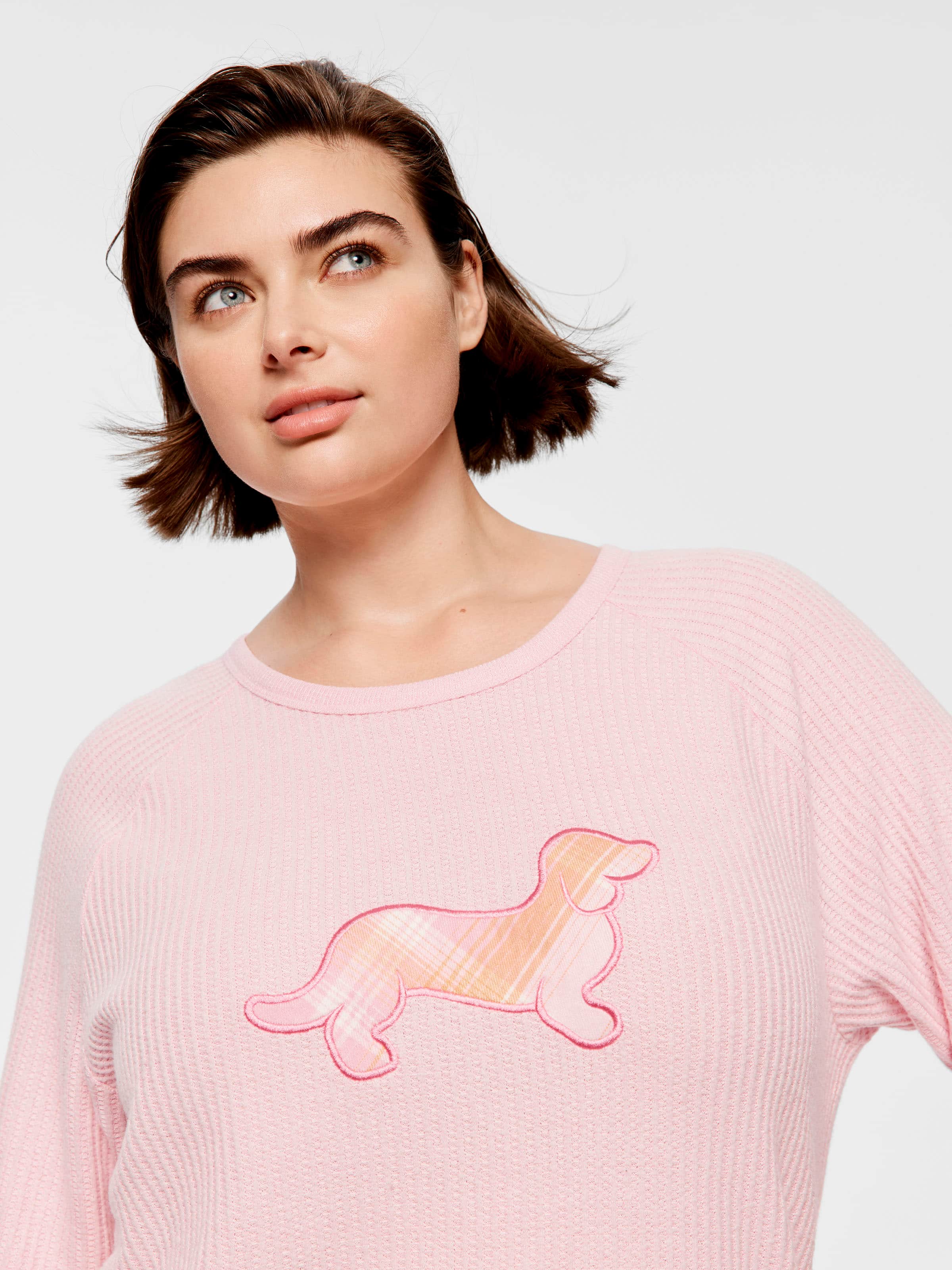 P.A. Plus Waffle Penny Brushed Oversized Tee