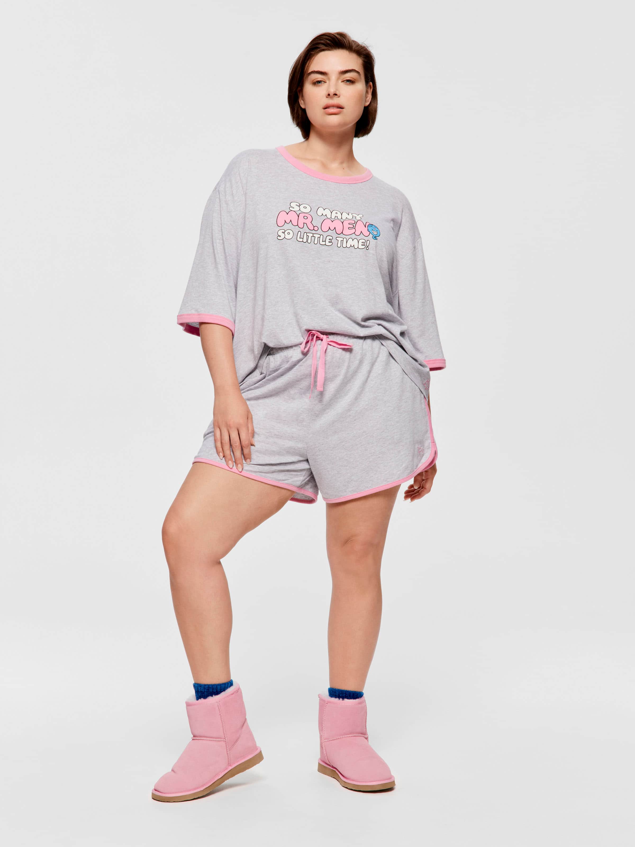 P.A. Plus Grey Mid Sporty Short