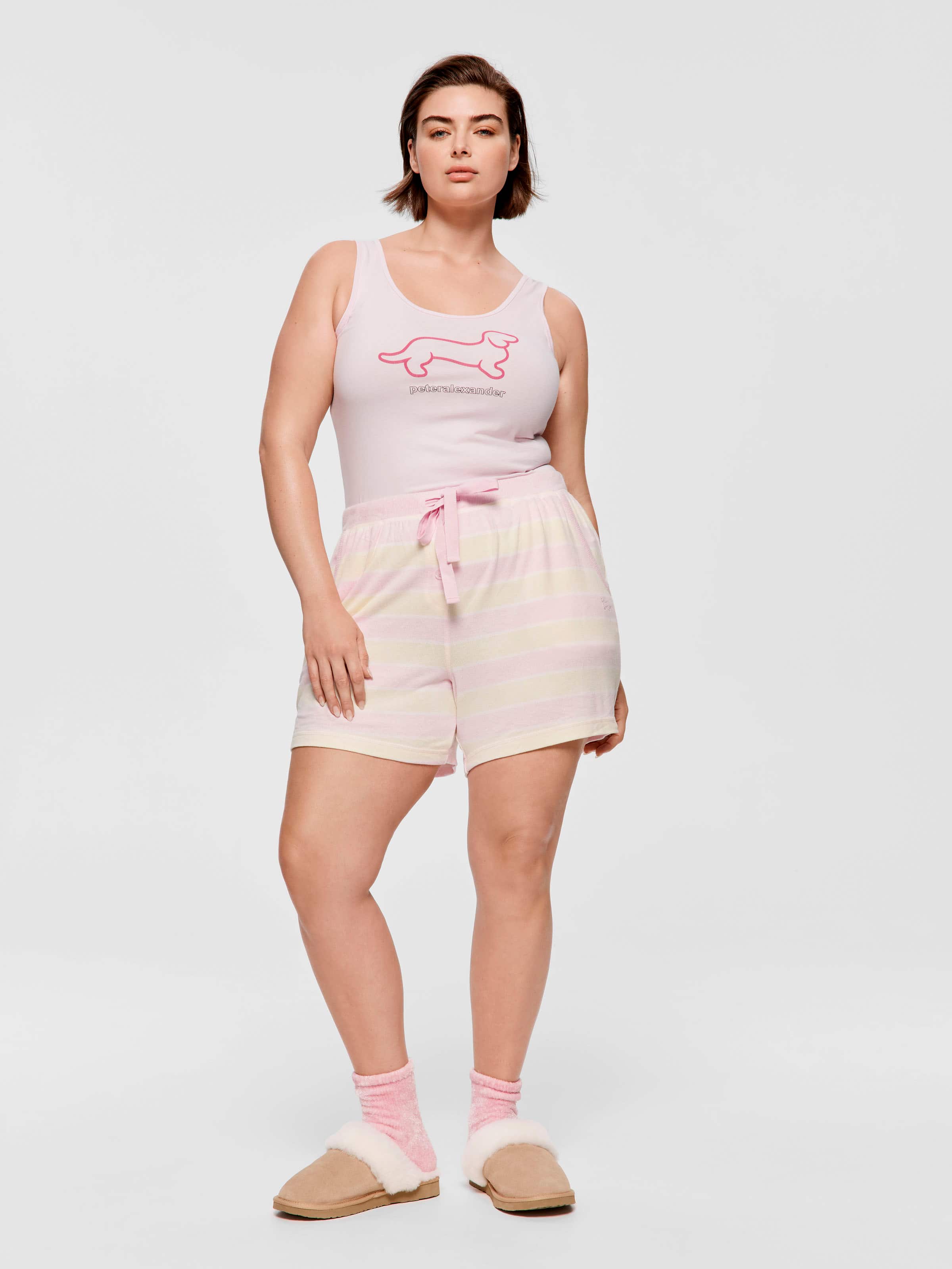P.A. Plus Pastel Fuzzy Long Short
