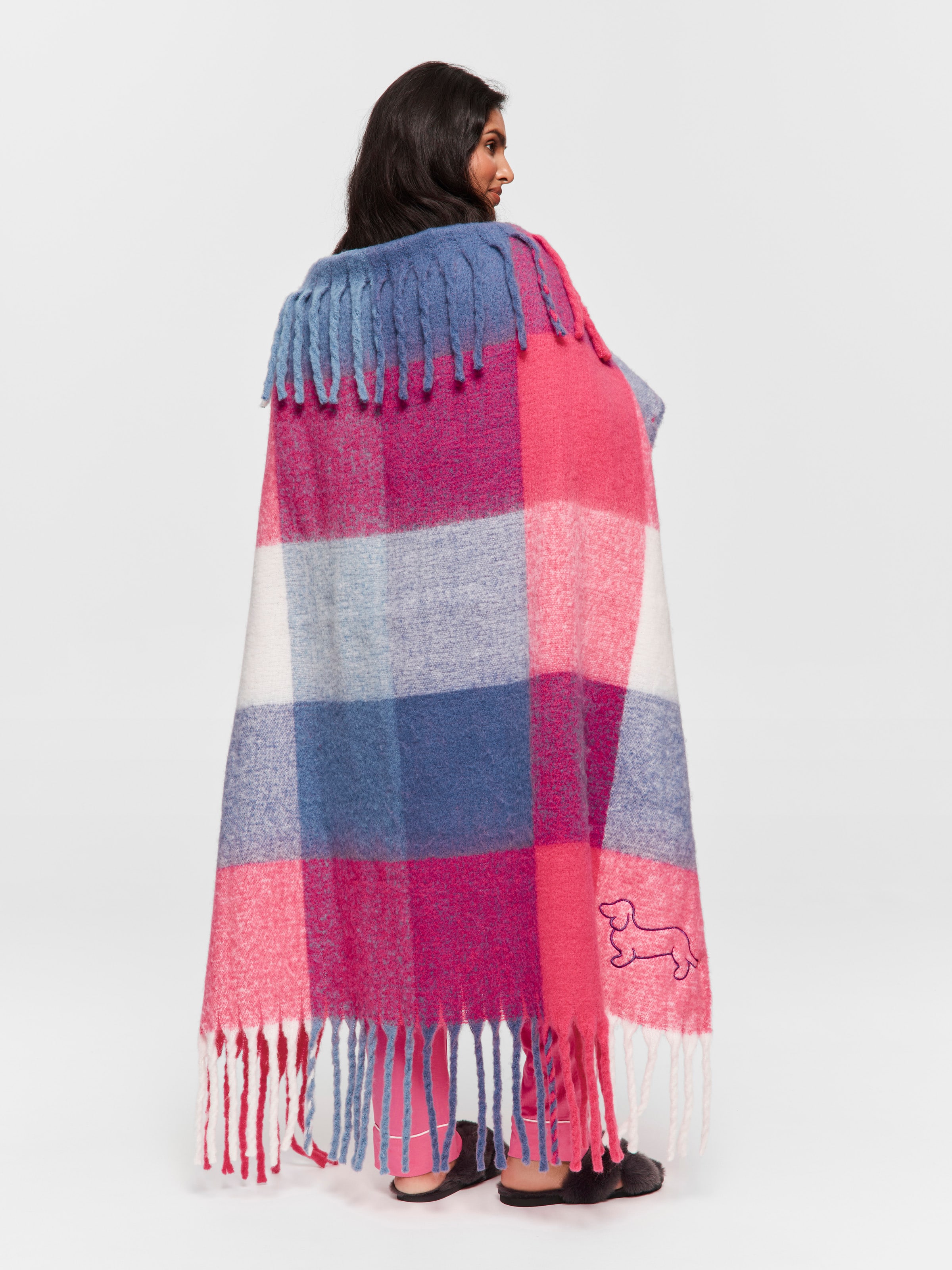 Check Knit Blanket