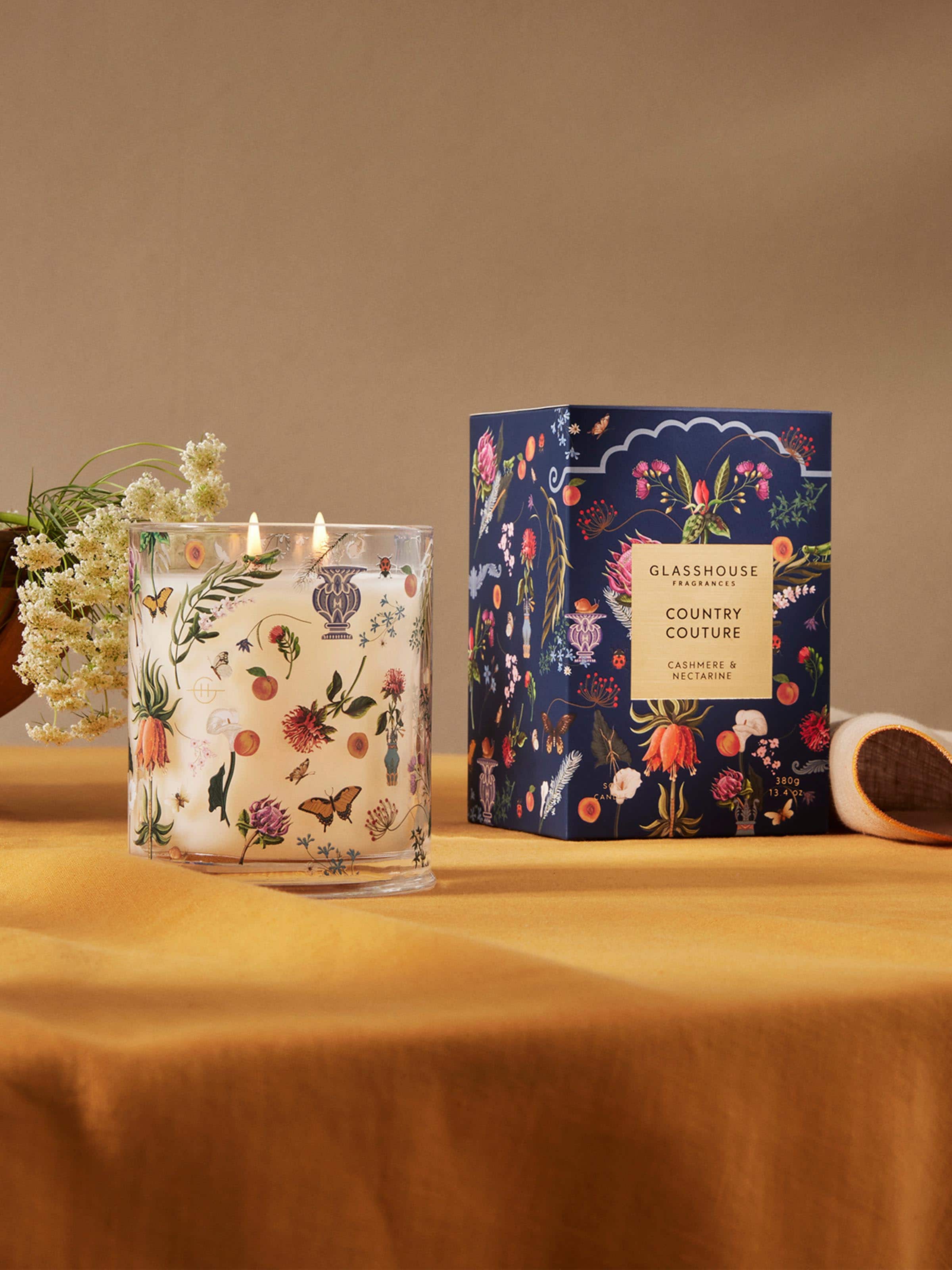 Glasshouse Fragrances Limited Edition Mother's Day Country Couture 380G Candle
