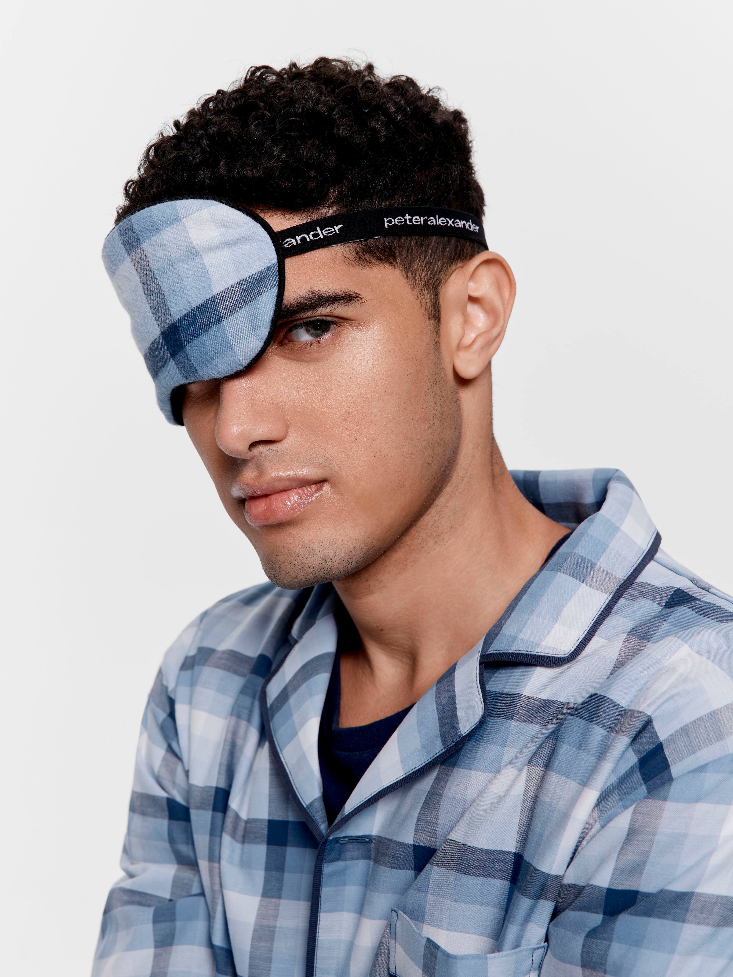 Men's Mini Check Eye Mask