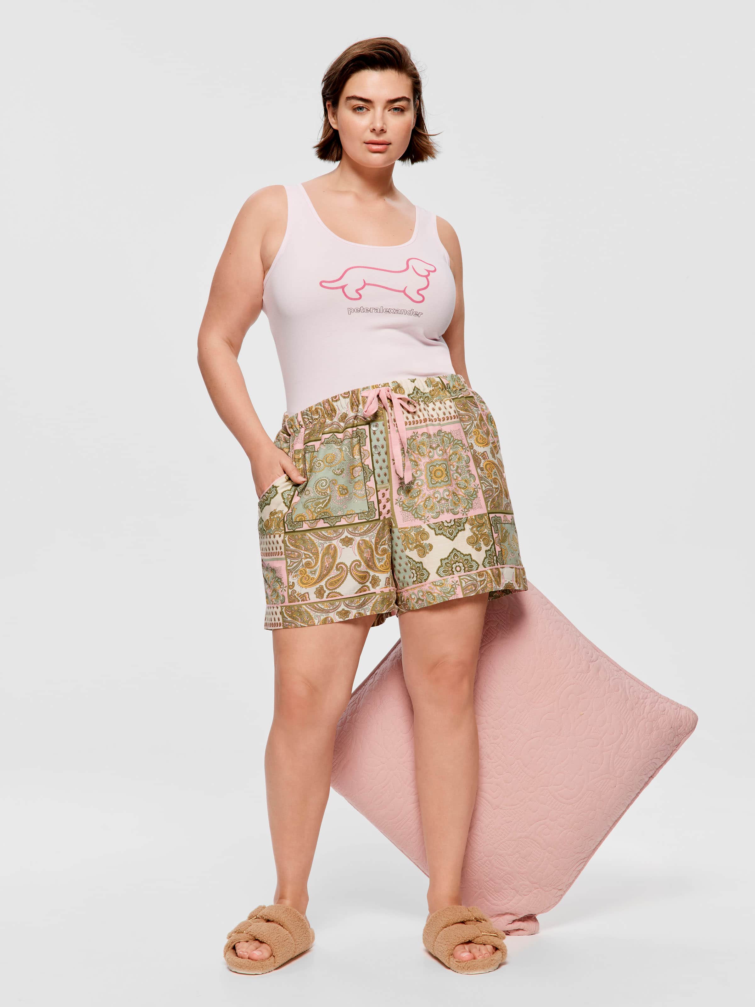 P.A. Plus Paisley Mid Short