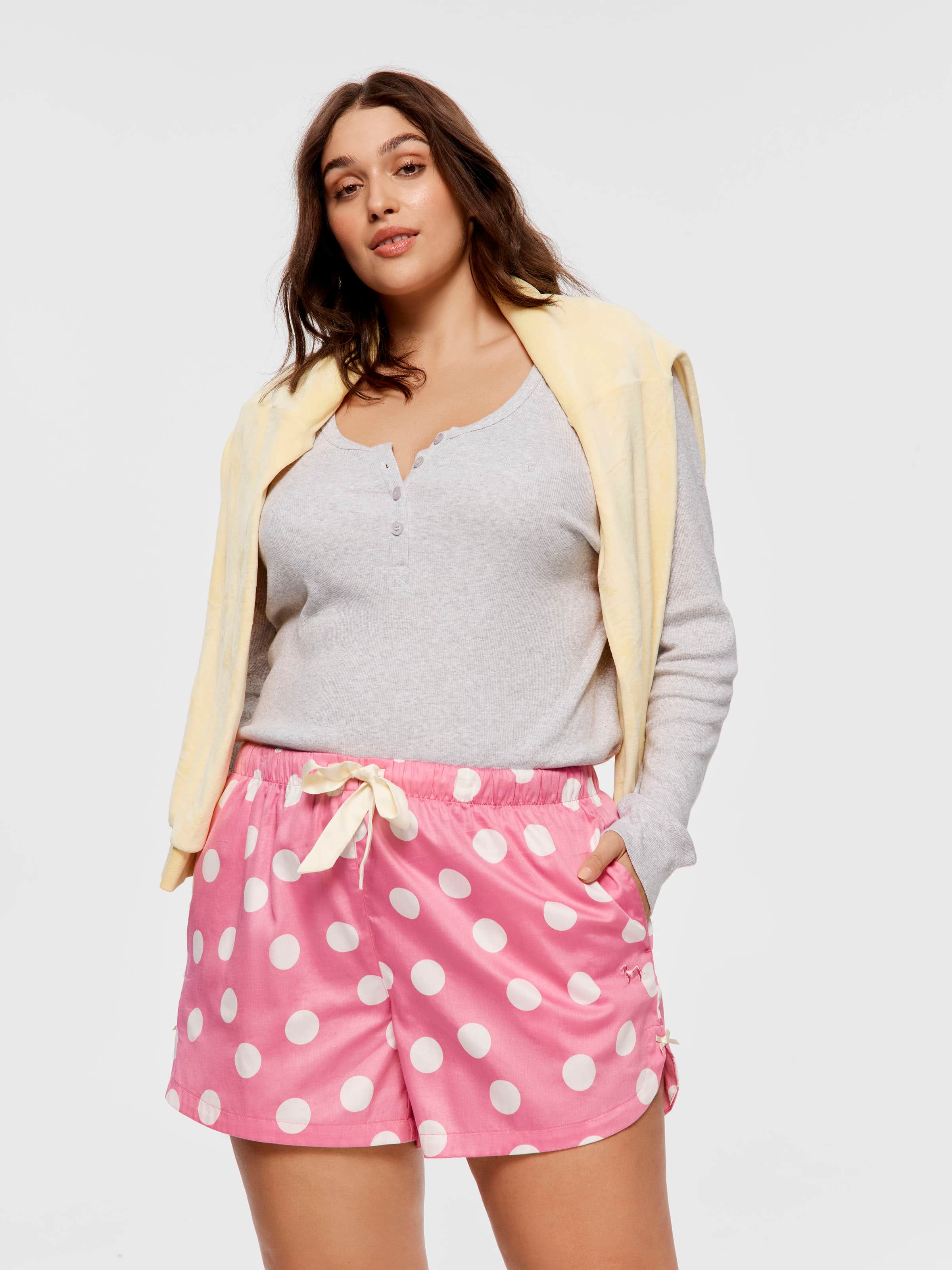P.A. Plus Lilac Spot Fashion Short