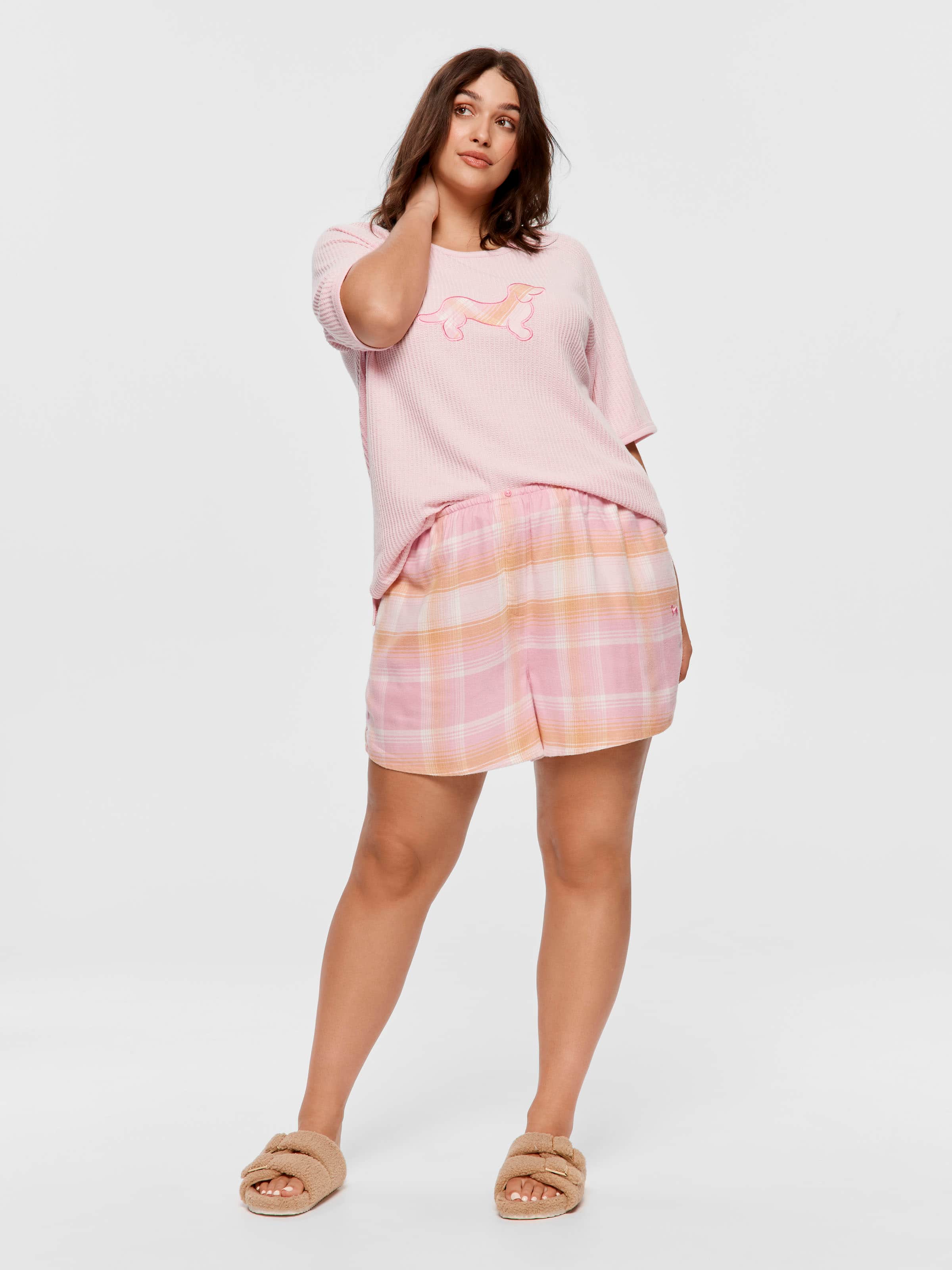 P.A. Plus Pink & Orange Fashion Short
