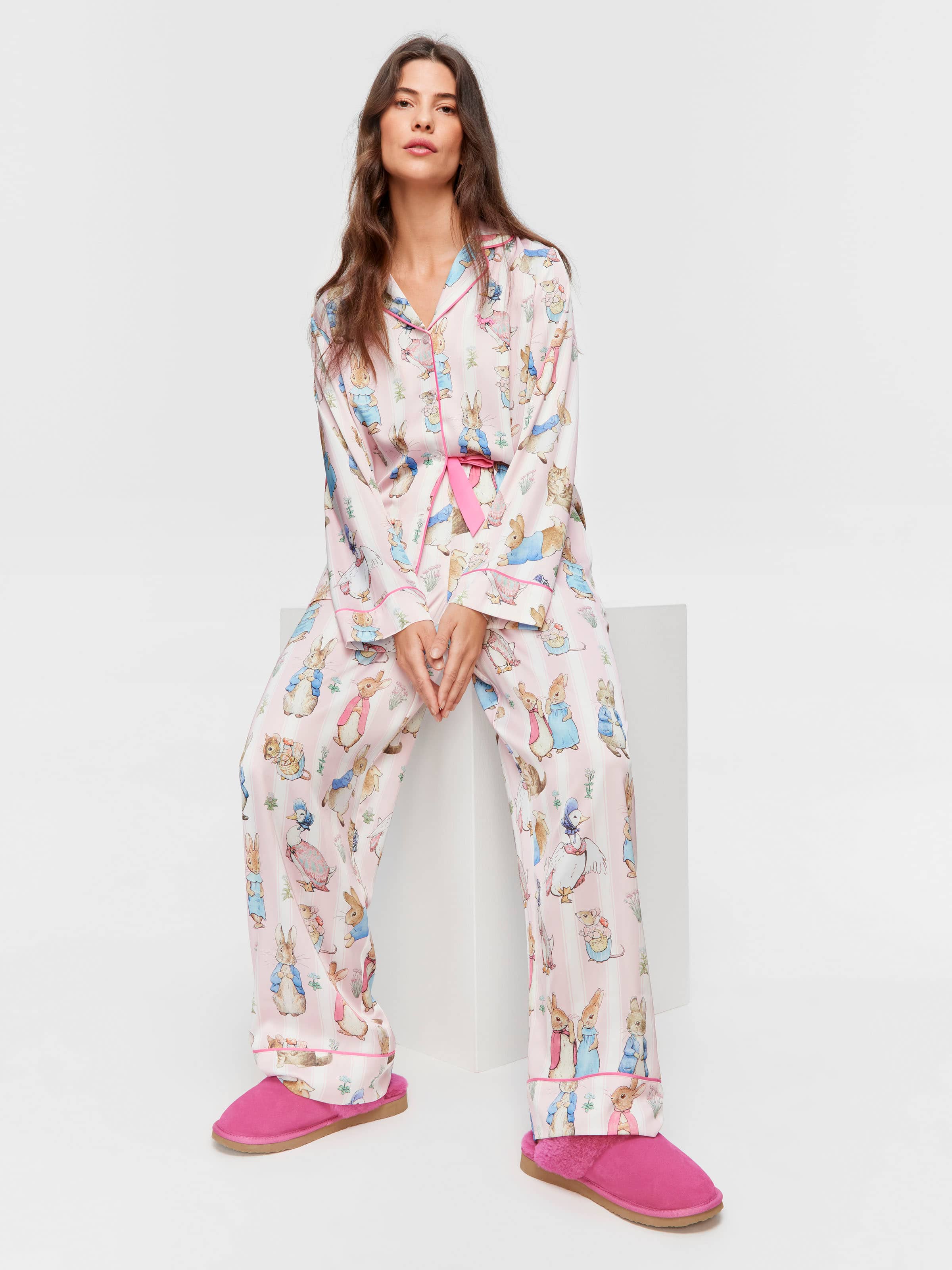 Peter Rabbit Satin Long Sleeve Pj Set