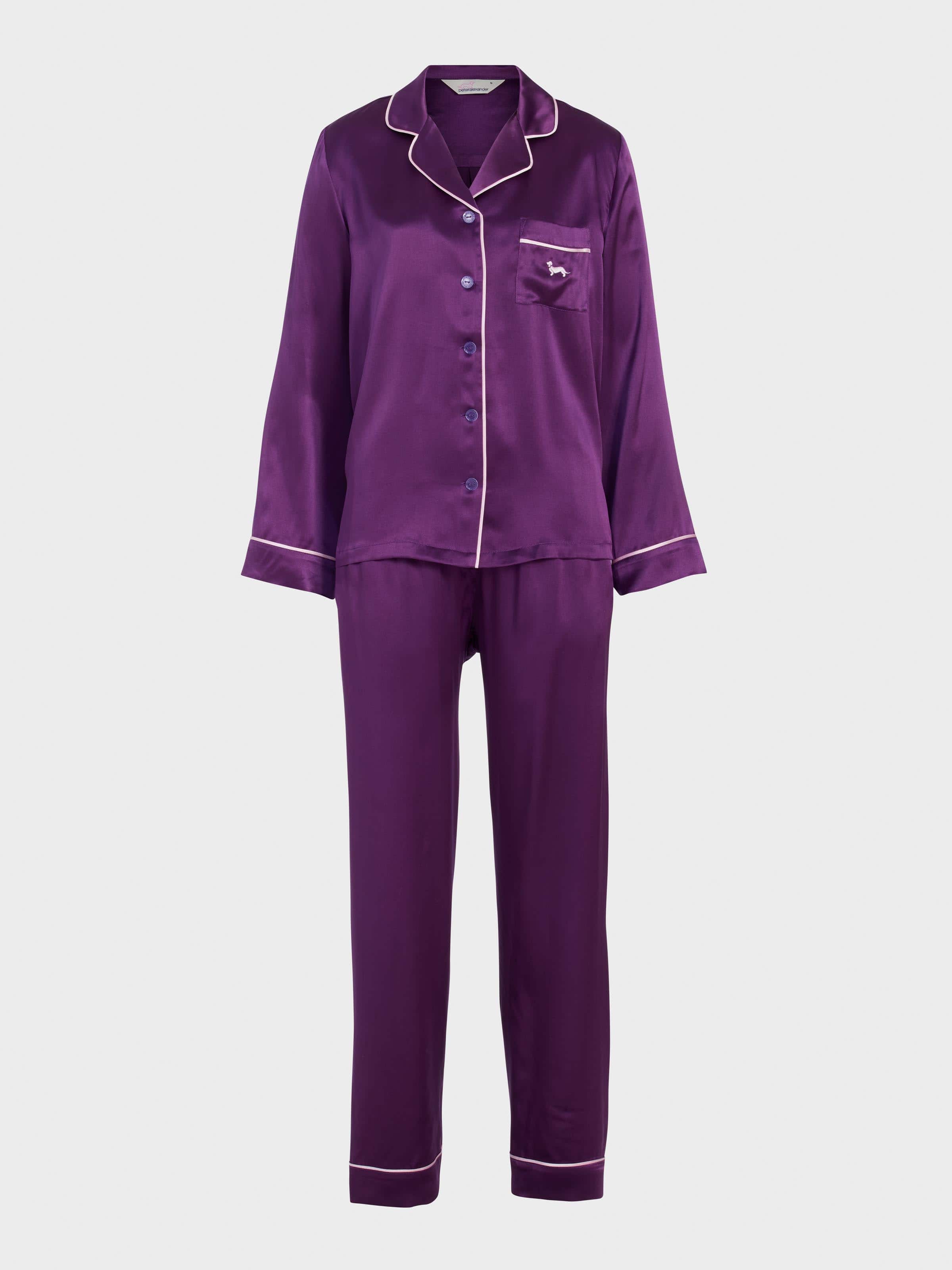 Image for Plum Mulberry Silk Long Pj Set from JustGroupNZ
